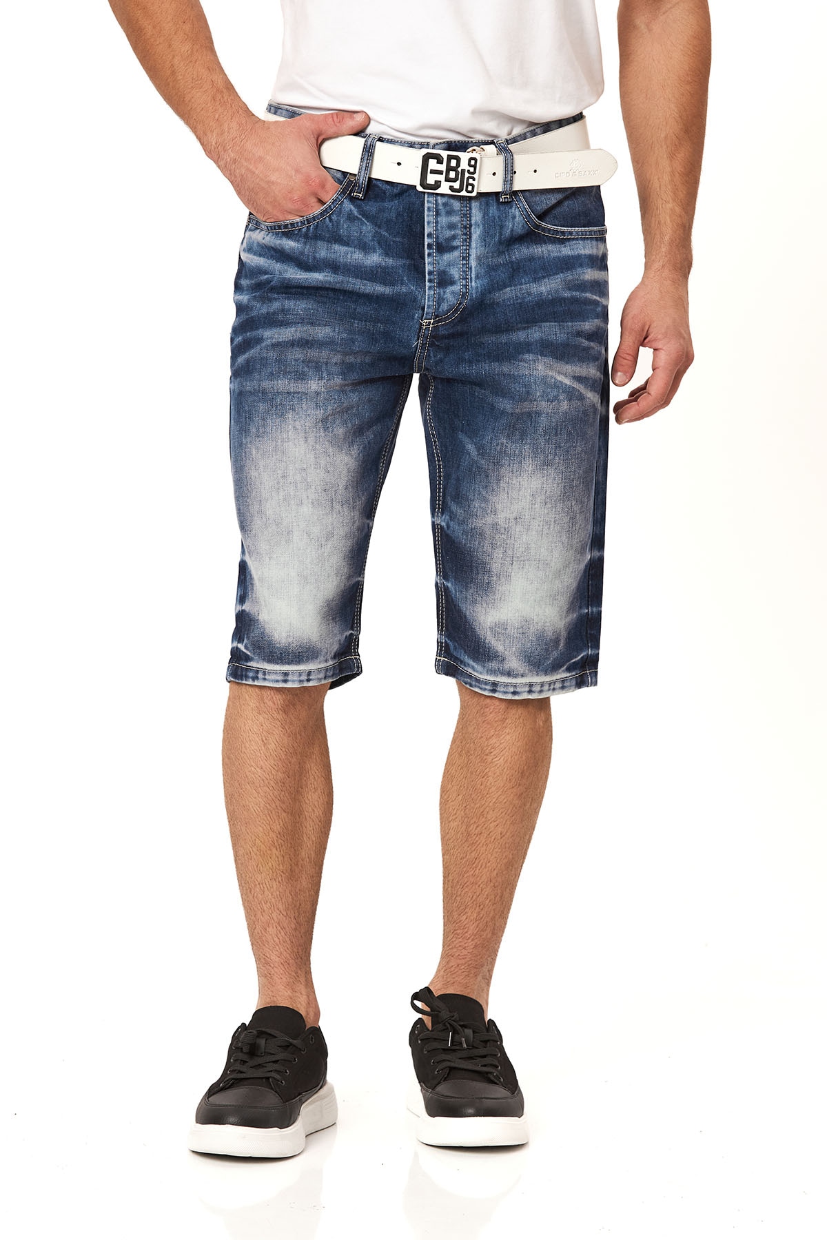 Cipo & Baxx Jeansbermudas Baumwolle, regular fit