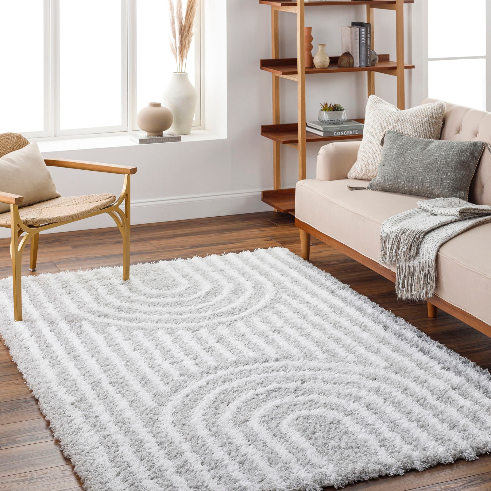 Livabliss Hochflor-Teppich »DUBAI«, rechteckig, 52 mm Höhe, Shaggy Hochflor günstig online kaufen