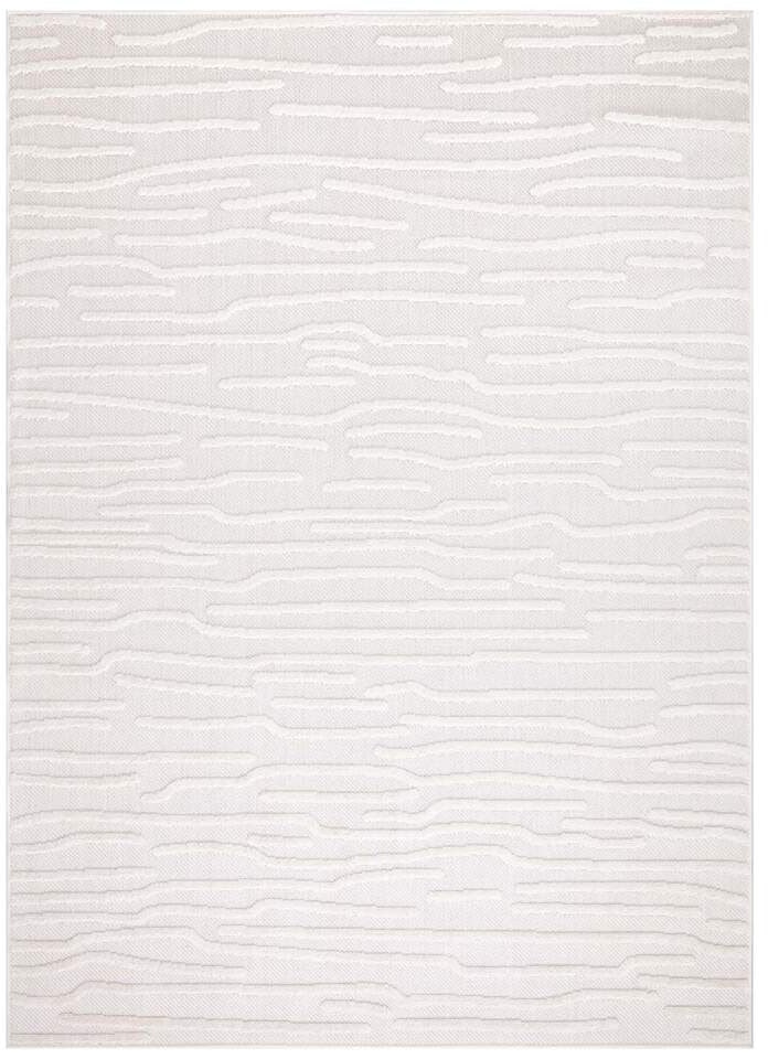 Carpet City Teppich »In-& Outdoorteppich Santorini 450, 3D-Effekt, Gestreift«, rechteckig, 5 mm Höhe, Wetterfest & UV-beständig für Terrasse, Balkon, Küche, Flur