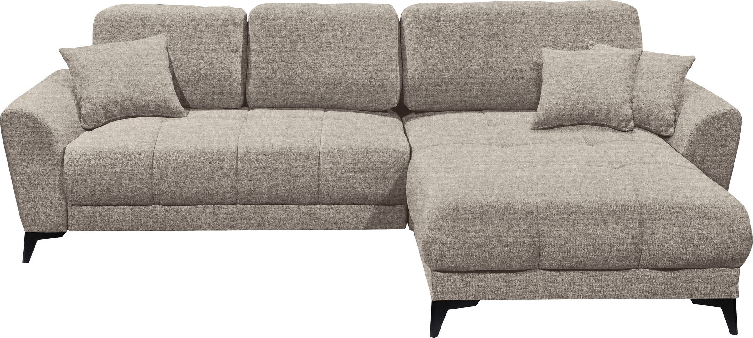 ED EXCITING DESIGN Ecksofa »Bern L-Form« mit Bettfunktion, Bettkasten & 3 Z günstig online kaufen