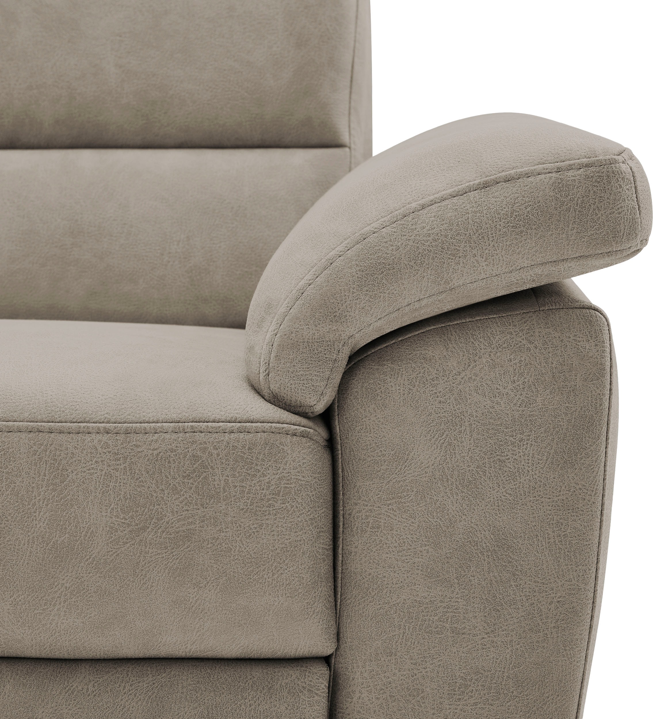 CALIZZA INTERIORS Ecksofa »Onyx L-Form«, Recamiere links oder rechts, wahlweise mit Bettfunktion, Breite 270 cm