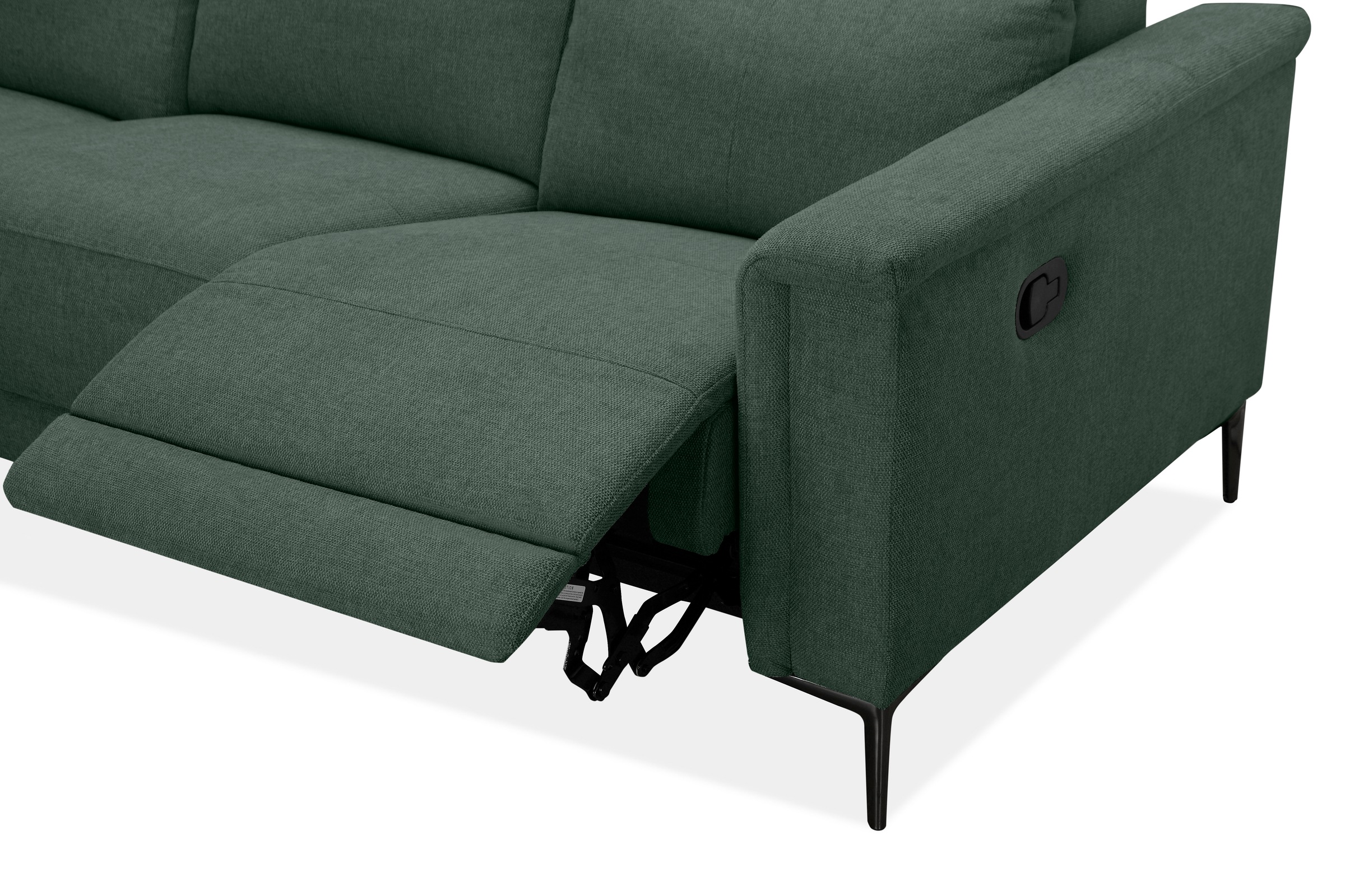 Places of Style 3-Sitzer Lund, in  Leder und Webstoff lieferbar