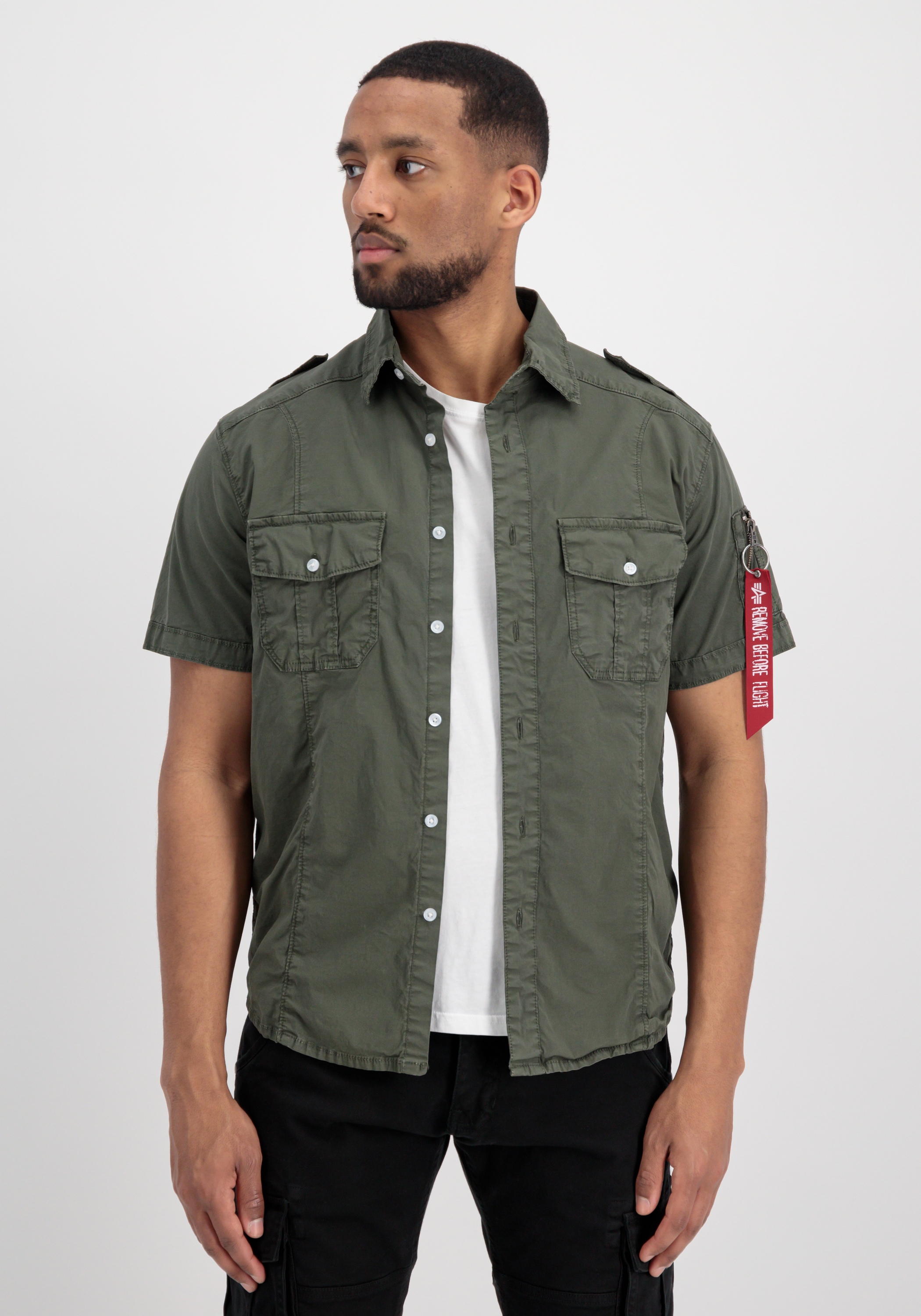 Alpha Industries T-Shirt »Alpha Industries Men - Shirts Basic Shirt Slim S«