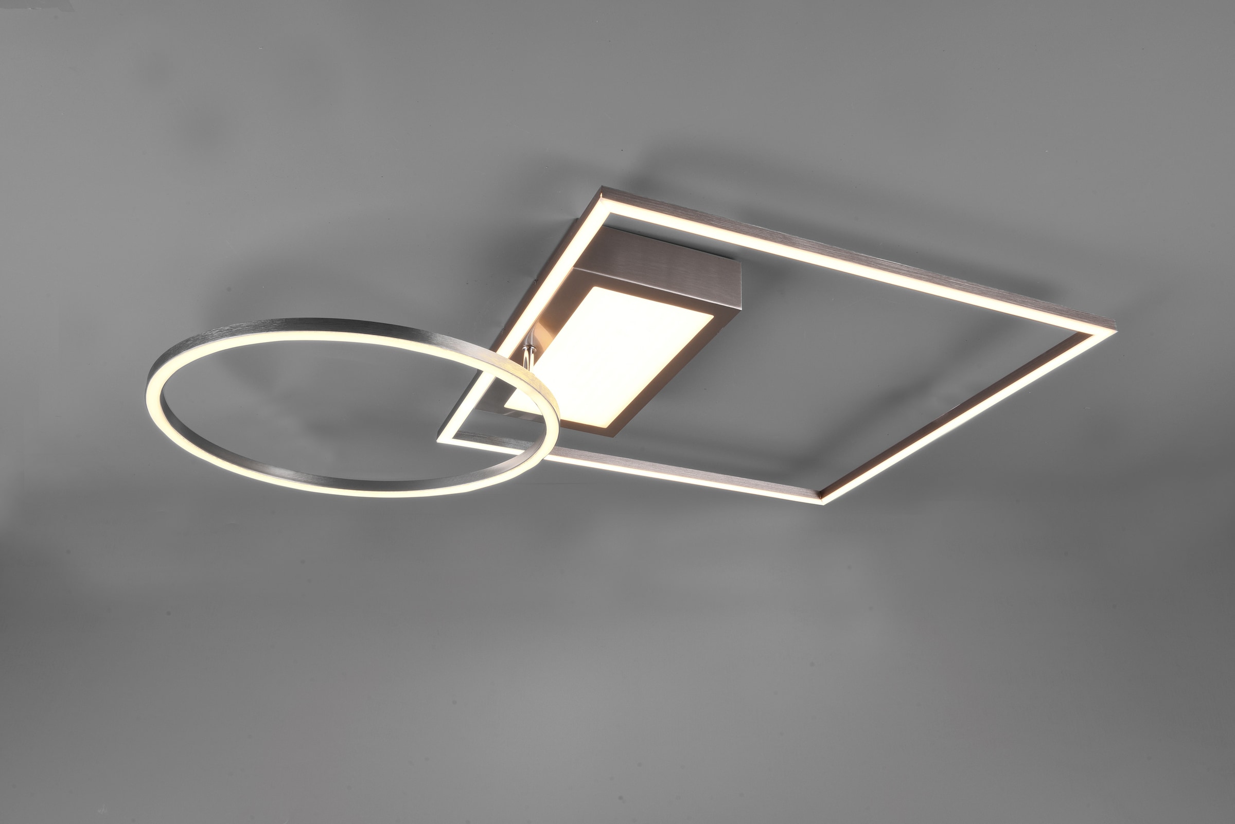 TRIO Leuchten LED Deckenleuchte »Downey«, 1 flammig-flammig, Lichtfarbe stufenlos einstellbar, Memory Funktion, intgrierter Dimmer