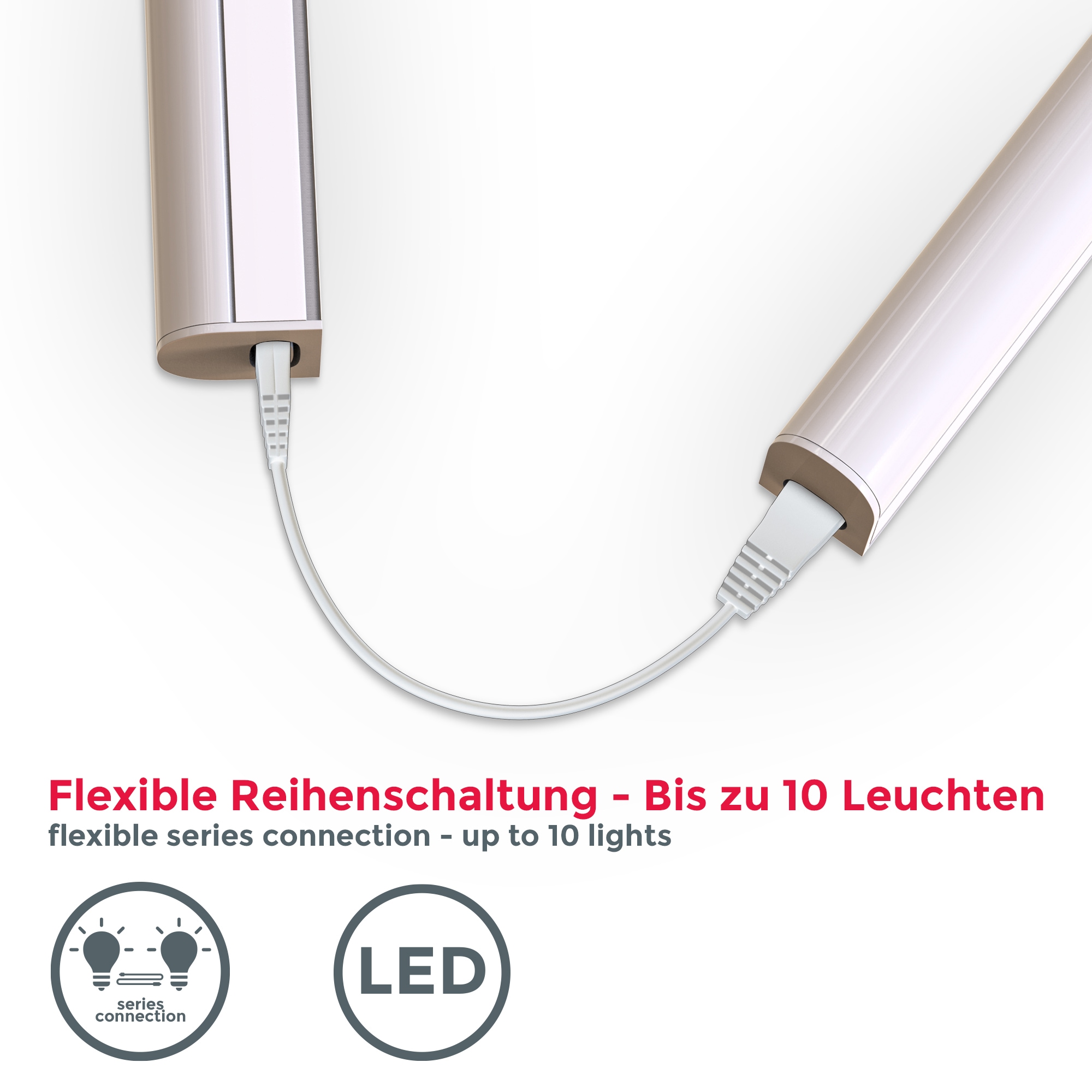 15W weiß 1 B.K.Licht Küchenlampe, online Stecksystem, bestellen LED flammig-flammig, 4.000K, 1.200 Lumen Lichtleiste, Lichtleiste,