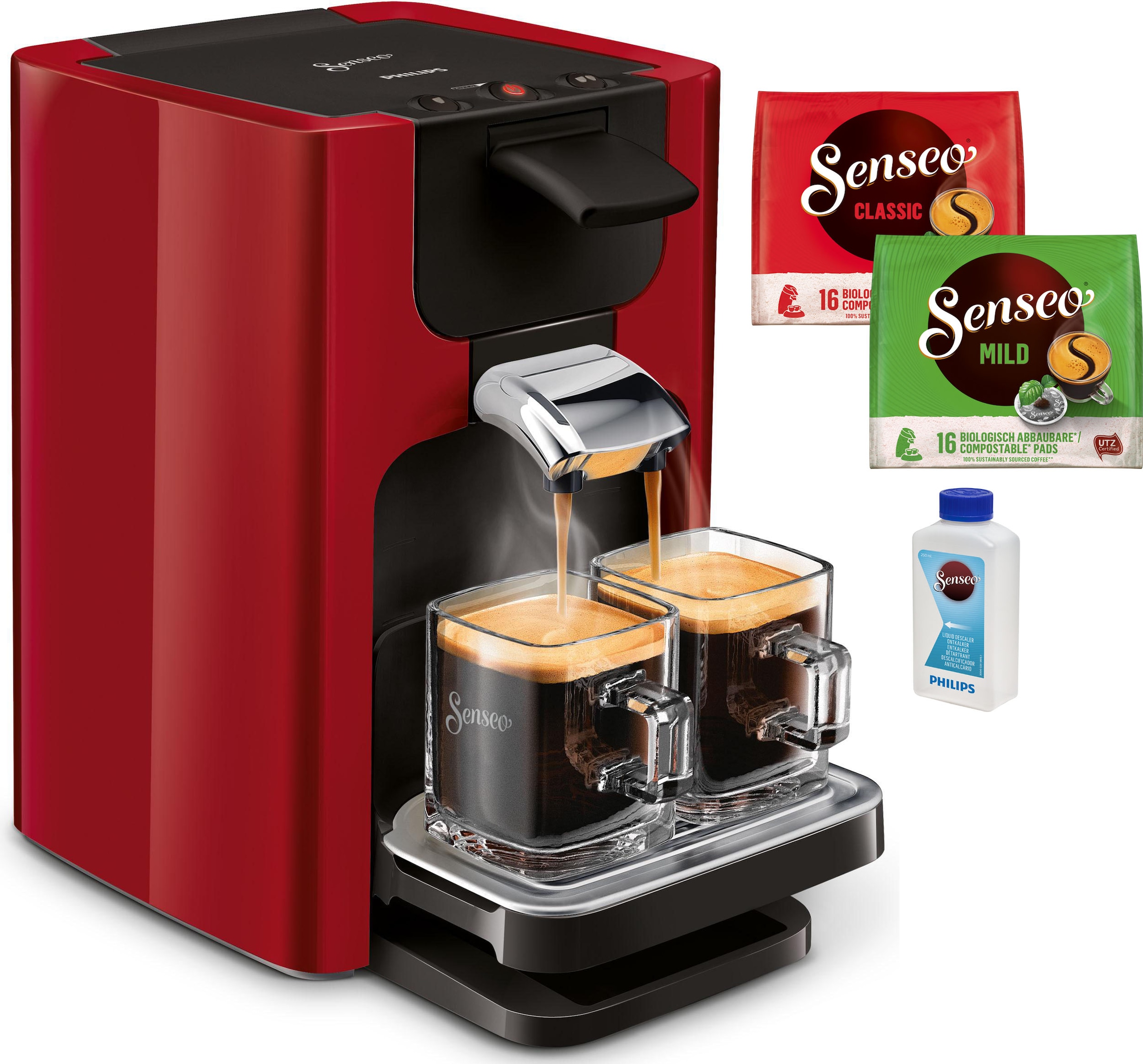 Senseo Kaffeepadmaschine SENSEO® Quadrante HD7865/80 auf Rechnung bestellen