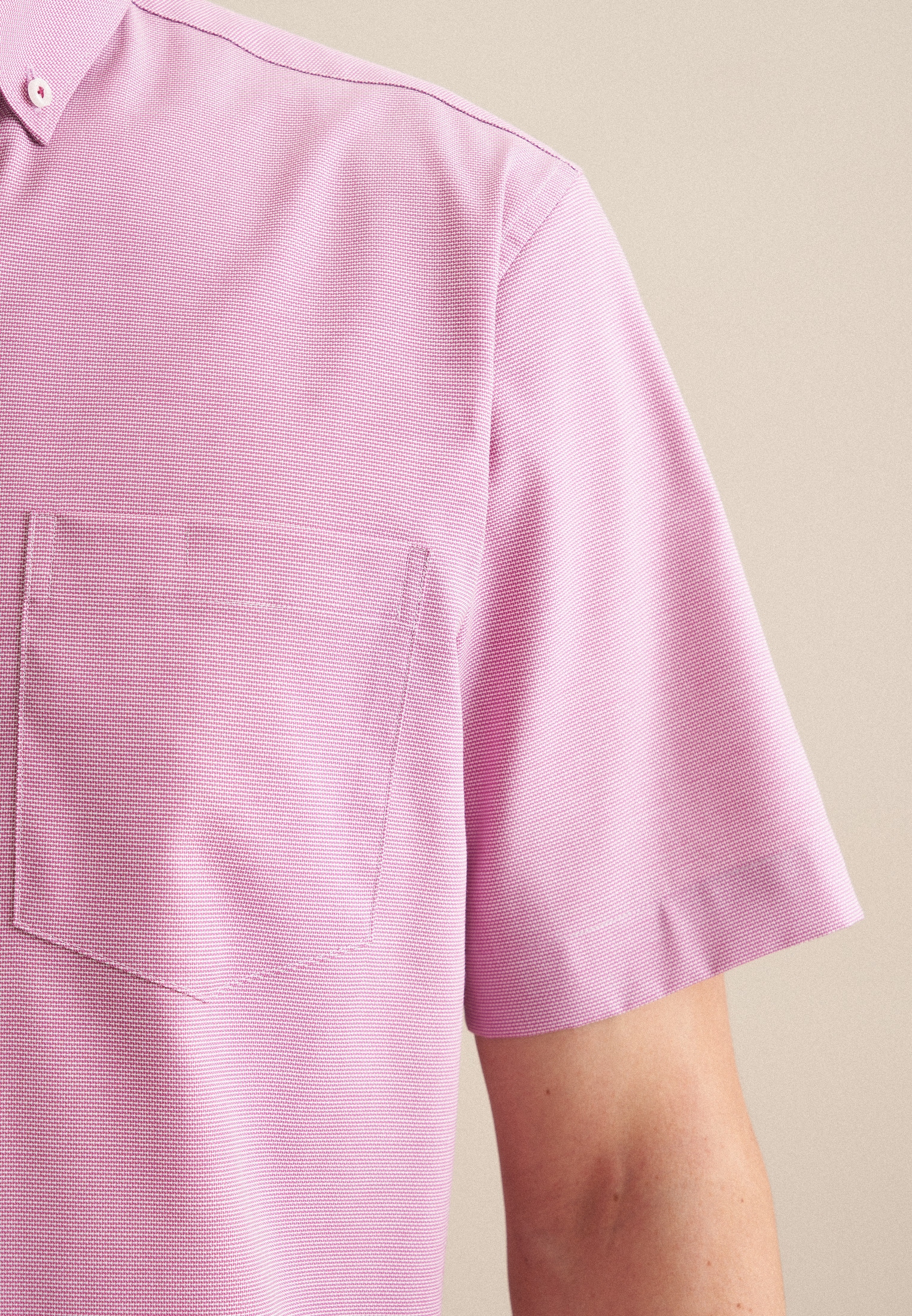 seidensticker Businesshemd »Regular« Regular 1/2 Button-Down-Kragen Struktur