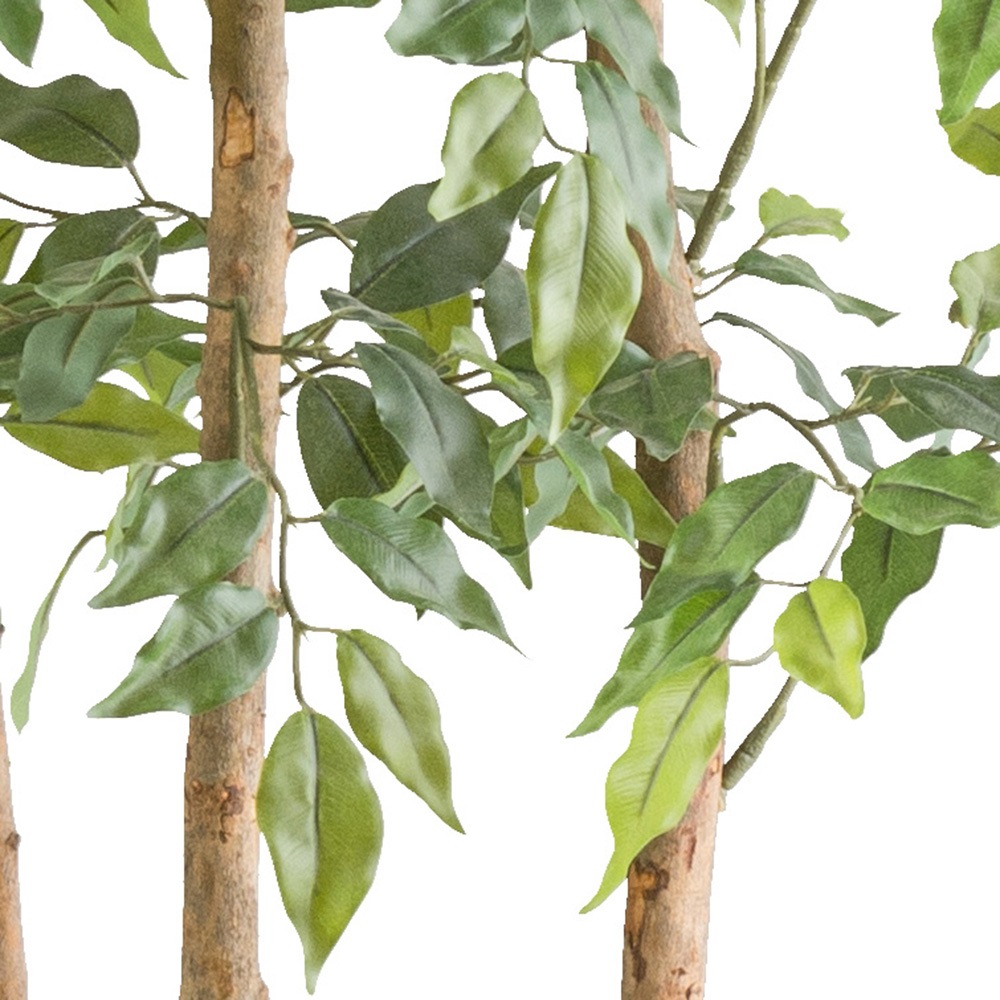 Creativ green Kunstpflanze »Raumteiler Ficus benjamina«, mit echten Holzstämmchen