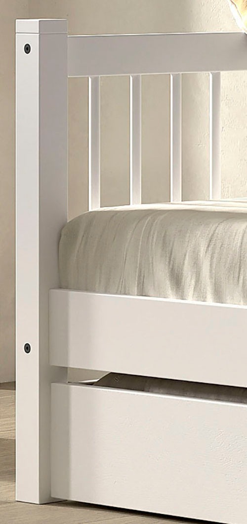 Home affaire Einzelbett, (Made in Europe), mit LF 90x200 cm, wahlweise mit o. ohne Bettschublade, Buche weiß