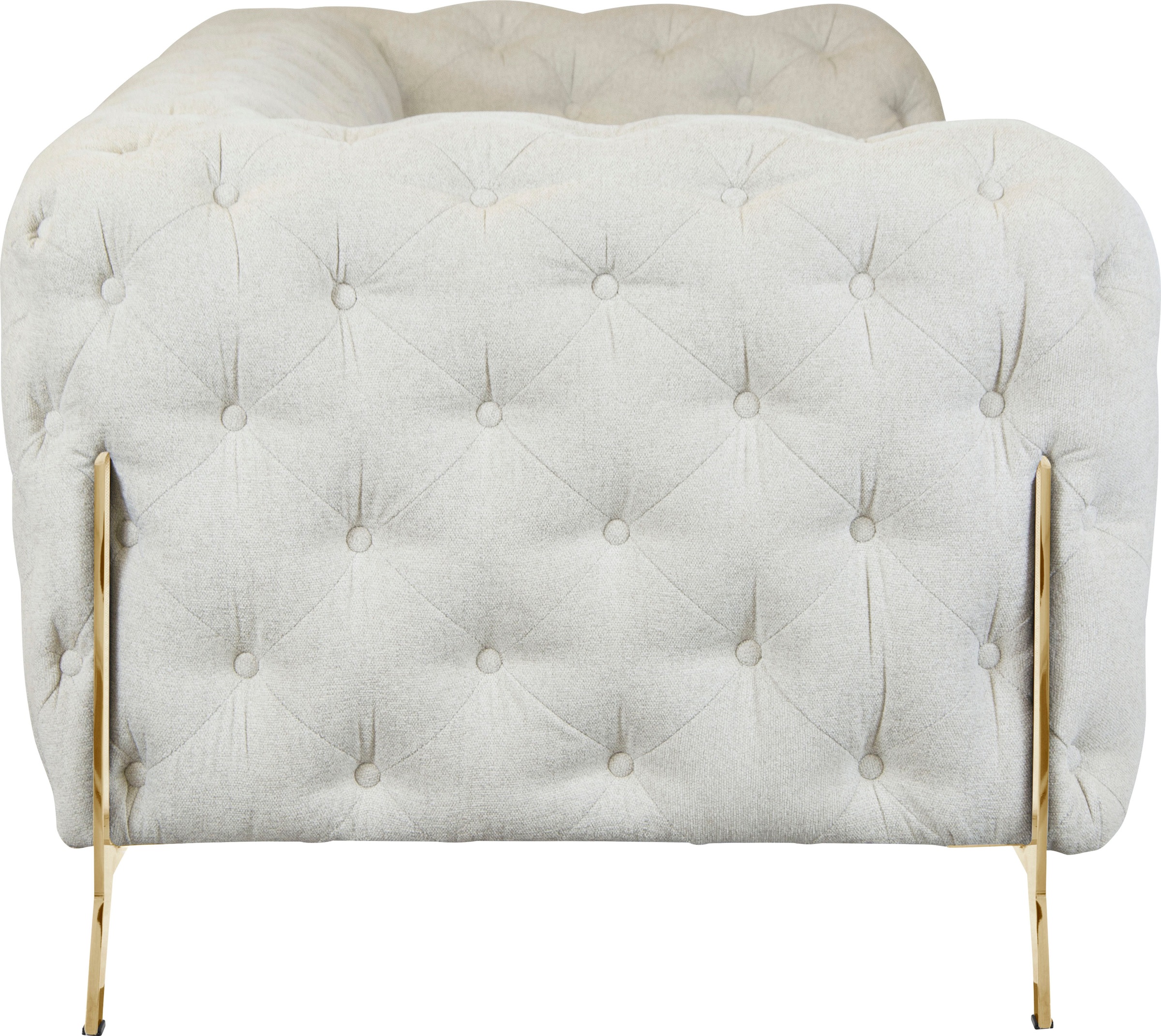 Leonique Chesterfield-Sofa »Amaury«, aufwändige Knopfheftung, moderne Chesterfield Optik, Fußfarbe wählbar
