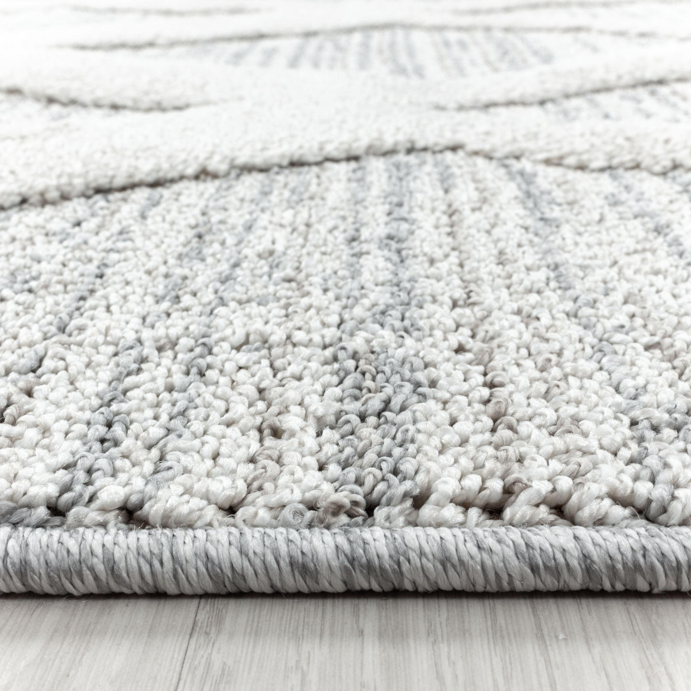 Ayyildiz Teppiche Teppich »PISA 4703«, rechteckig, 20 mm Höhe, Läufer, rund, Hoch Tief Struktur, Wohnzimmer, Schlafzimmer