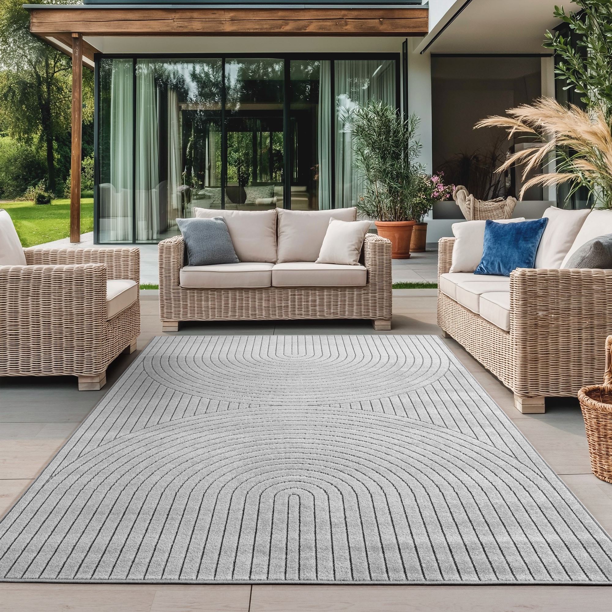 Ayyildiz Teppiche Outdoorteppich »NOVA 1201«, rechteckig, 5 mm Höhe, Läufer günstig online kaufen