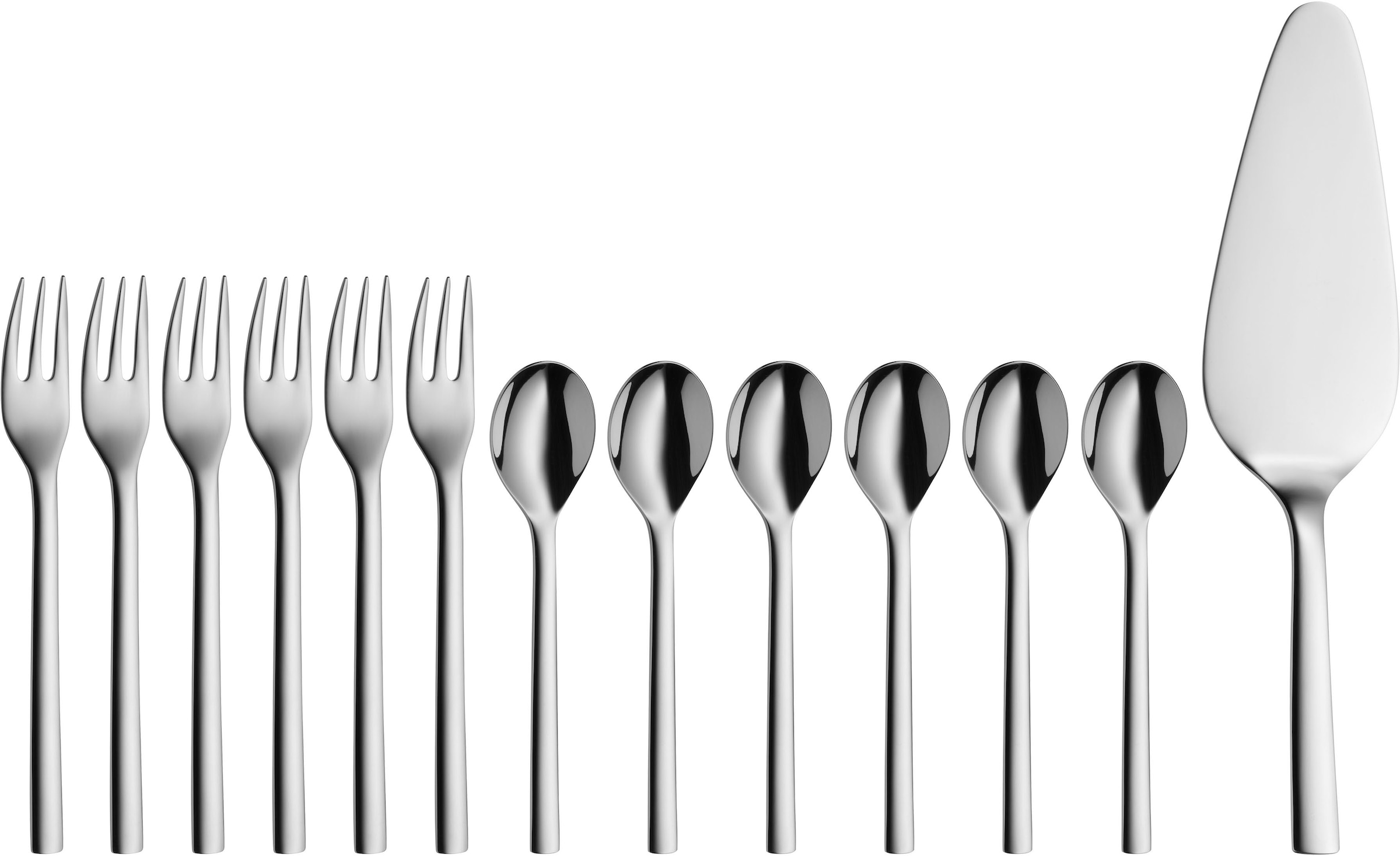 WMF Besteck-Set »Nuova«, (Set, 13 tlg.), 13-tlg., Cromargan Edelstahl rostf günstig online kaufen