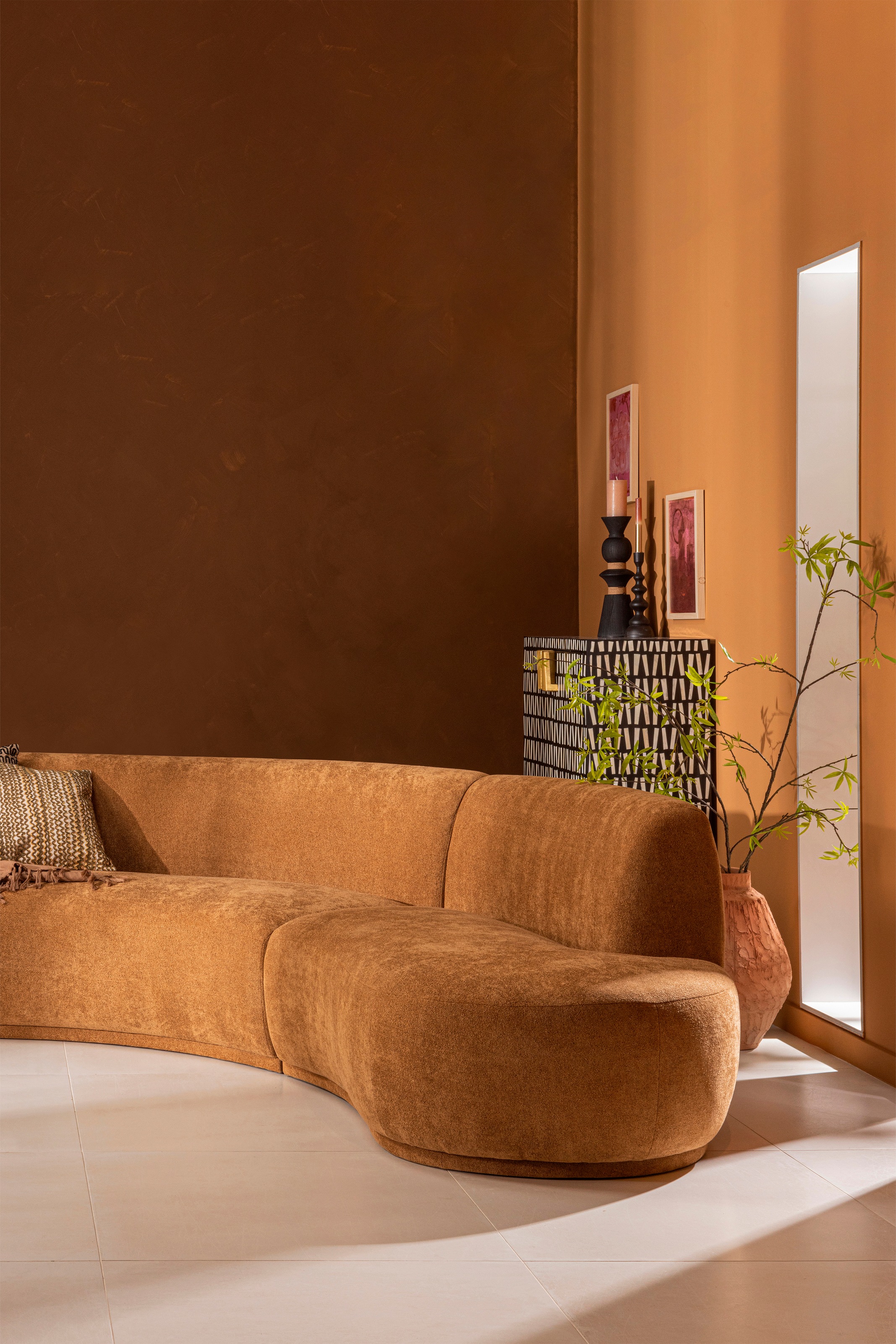 WOOOD Big-Sofa »Batavier«, Halbrundes Sofa, Breite 336 cm