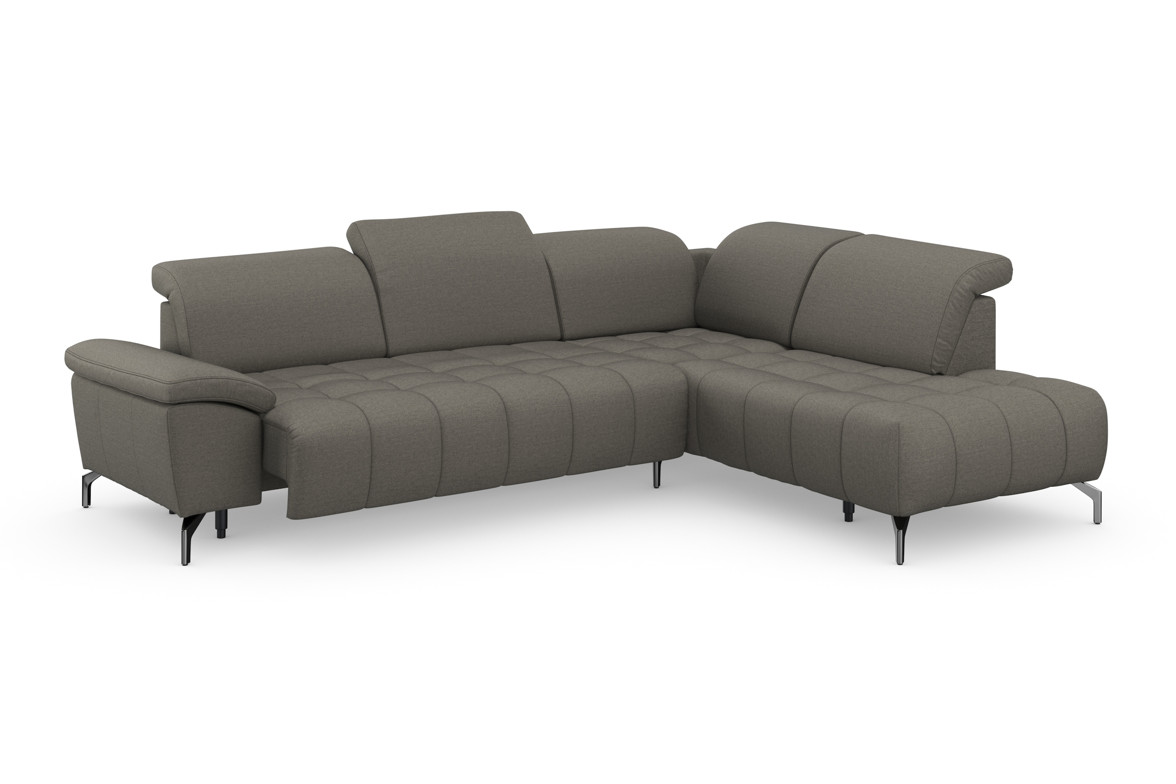 sit&more Ecksofa »Cool L-Form«, wahlweise mit Kopfteilverstellung und Vorziehsitz motorisch