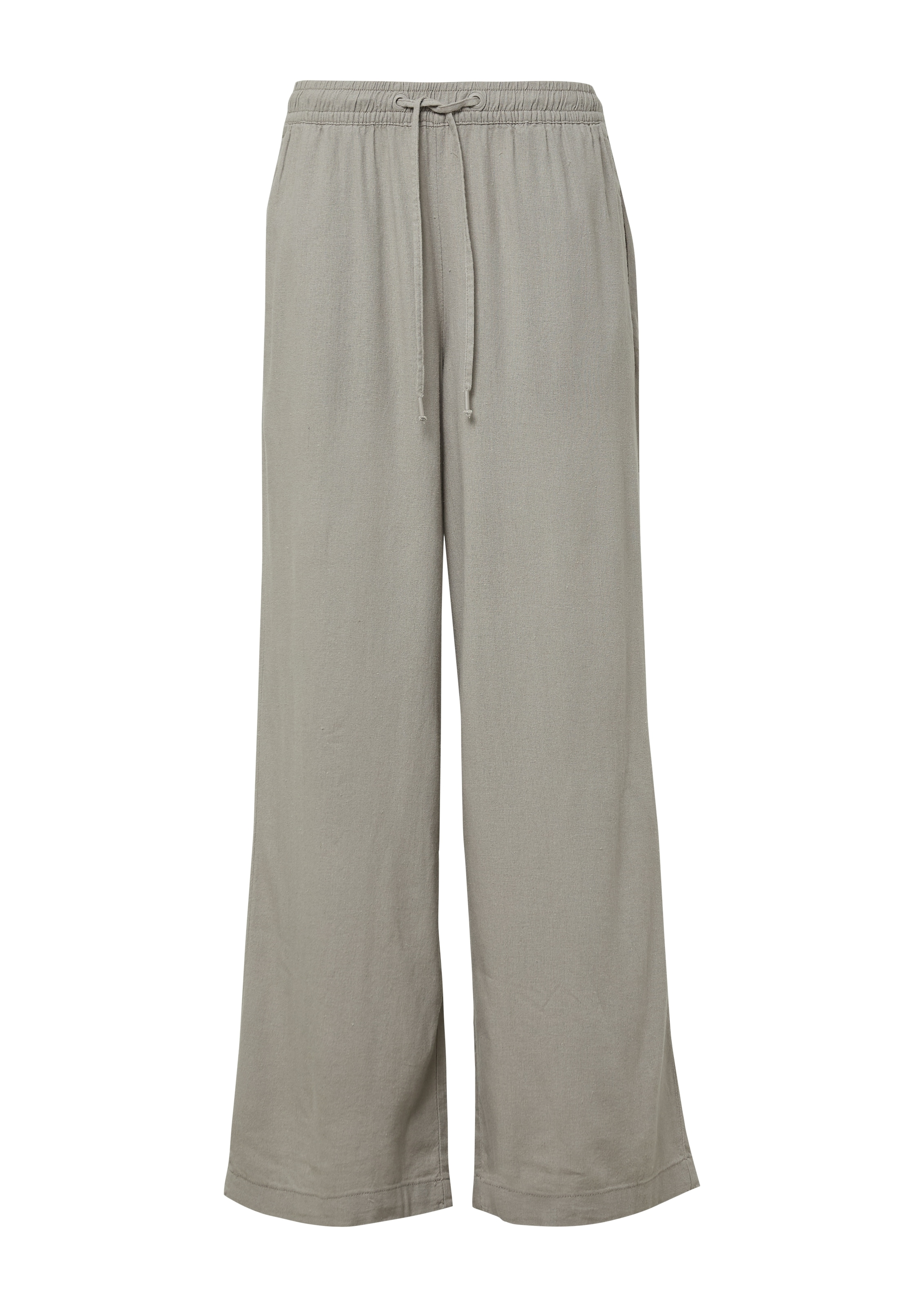QS Leinenhose, Sommerhose mit elastischem Bund und Tunnelzug