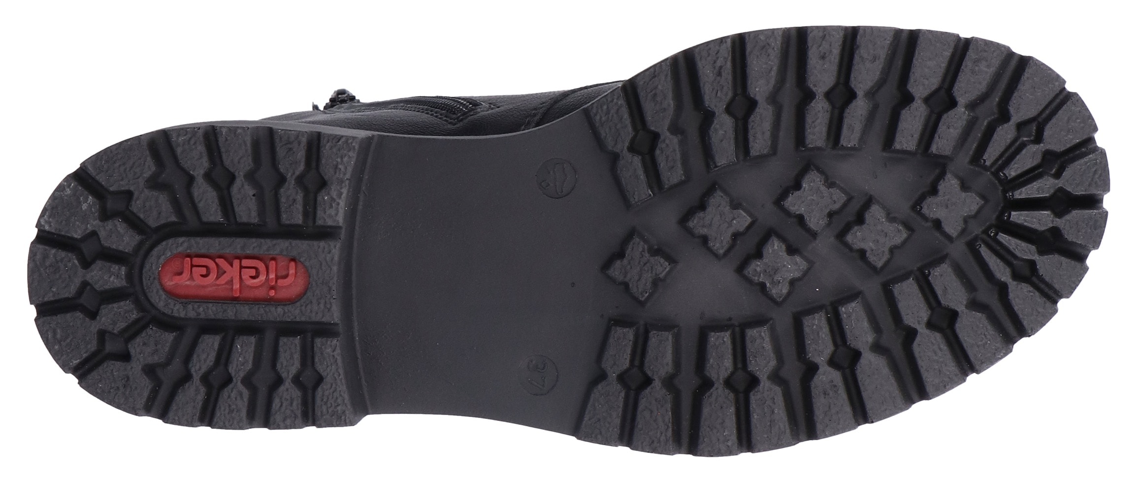 Rieker Winterstiefelette, Blockabsatz, Schnürstiefelette, Schnürboots mit Warmfiutter