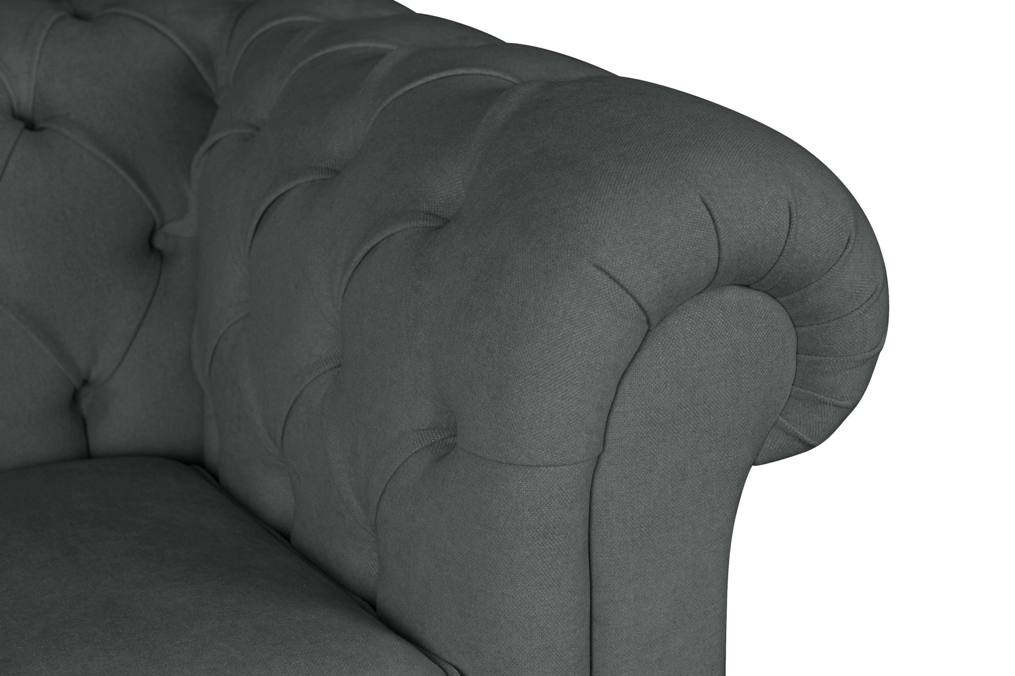 Home affaire Sessel »CHARENTE, Chesterfield, Wellenfederung, Maße B/T/H: 105/89/74 cm«, mit edler Knopfheftung und typischen Armlehnen