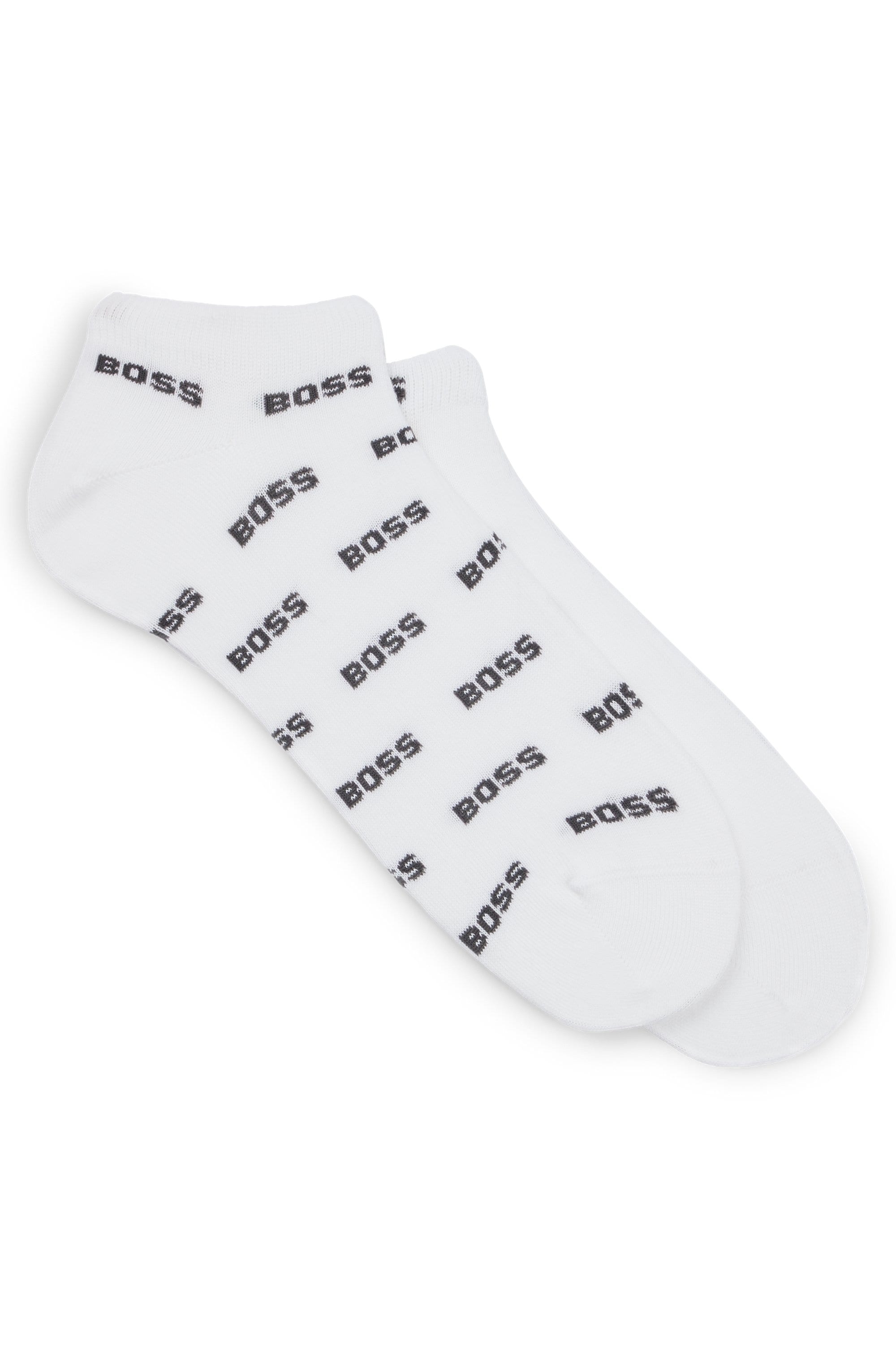 BOSS Freizeitsocken »2P AS Allover CC«, (Packung, 2er), mit Logostickereien