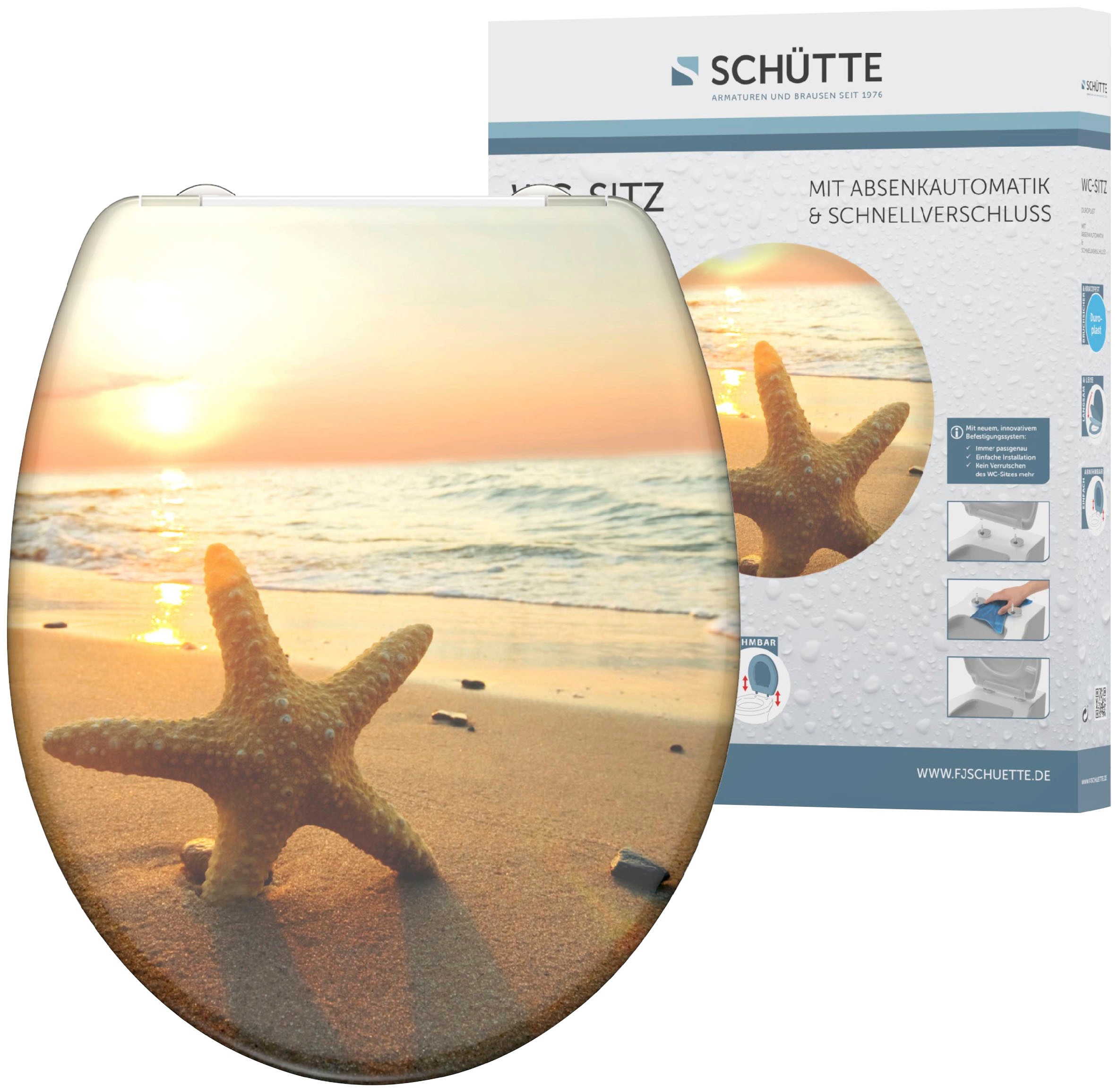 Schütte WC-Sitz »Star«, Duroplast, mit Absenkautomatik und Schnellverschluss kaufen