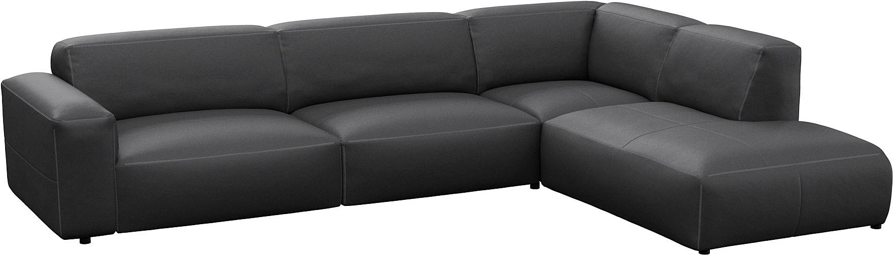 FLEXLUX Ecksofa »Lucera, super bequem durch hochwertigen Sitzaufbau mit Kaltschaum«, modern & anschmiegsam, L-Form, Designsofa