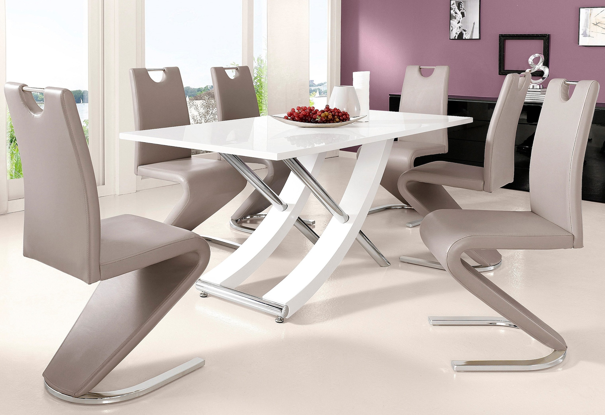 INOSIGN Esstisch »Kaleo, TOPSELLER!«, (Tisch, Esstisch), Breite 160 cm, modernes Design, stabil, Hochglanz