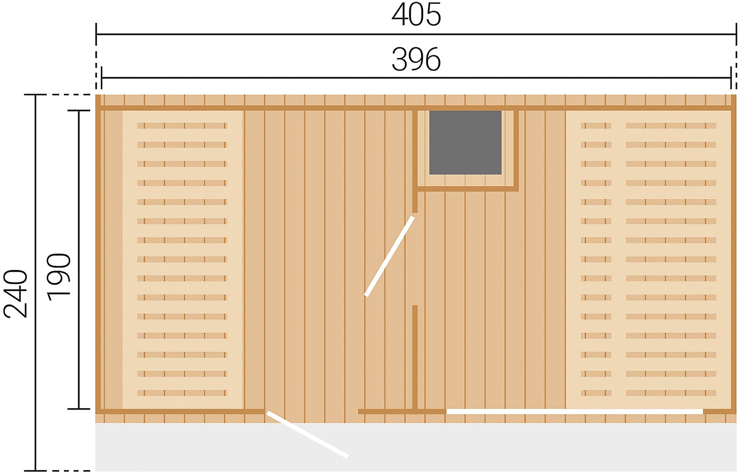 weka Saunahaus »Keila«