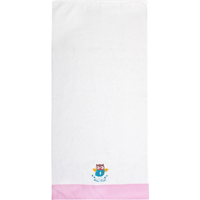 ADELHEID Handtücher »Kleine Eule Handtuch«, (2 St.), mit Bordüre und  Stickerei bequem und schnell bestellen