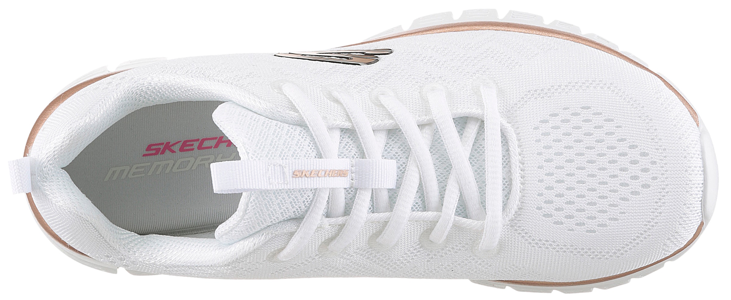Skechers Sneaker »Graceful - Get Connected«, Freizeitschuh, Halbschuh, Schnürschuh für die Maschinenwäsche geeignet