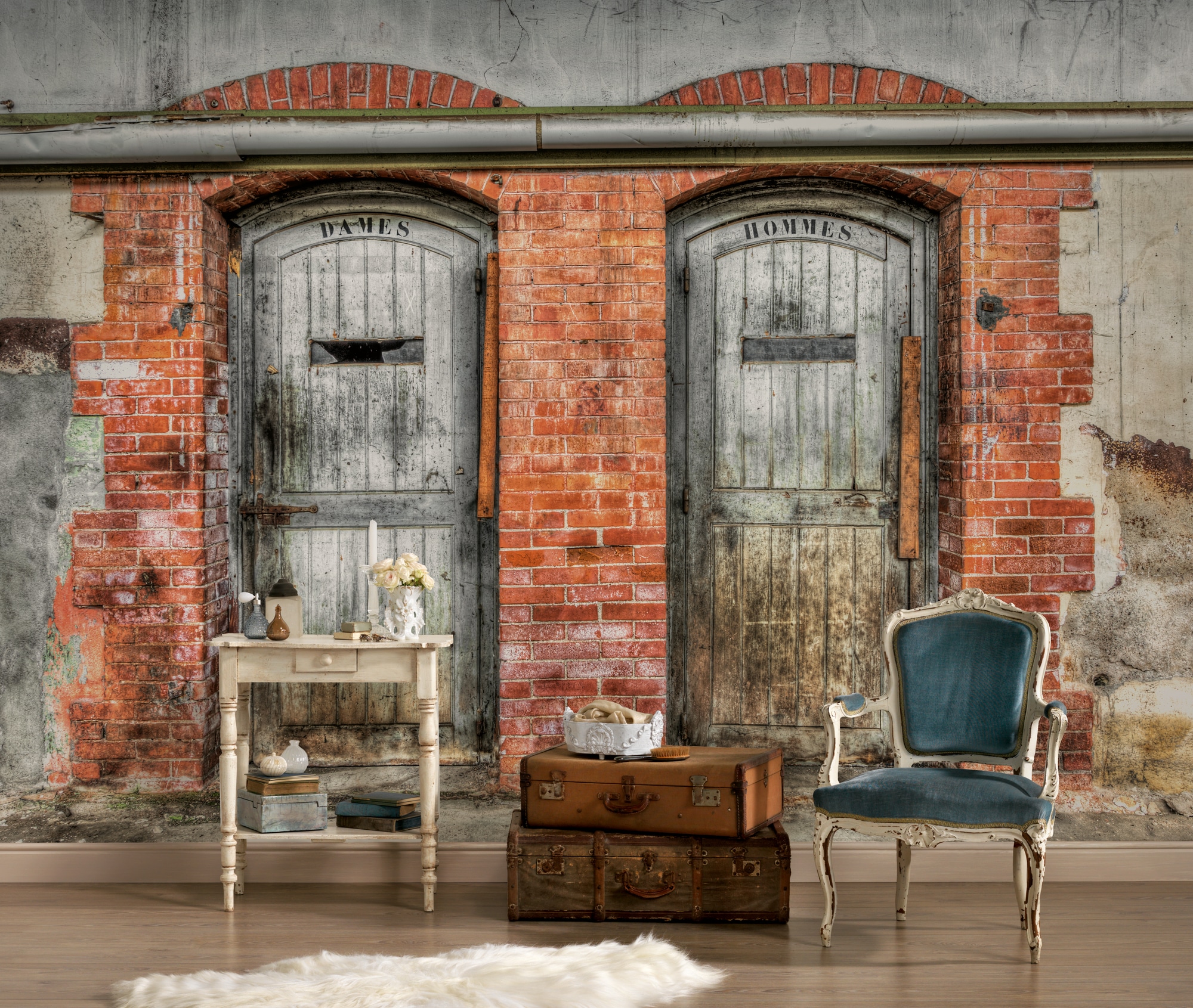 A.S. Création Vliestapete »Fototapete Vintage Türen aus Holz Charme« matt s günstig online kaufen