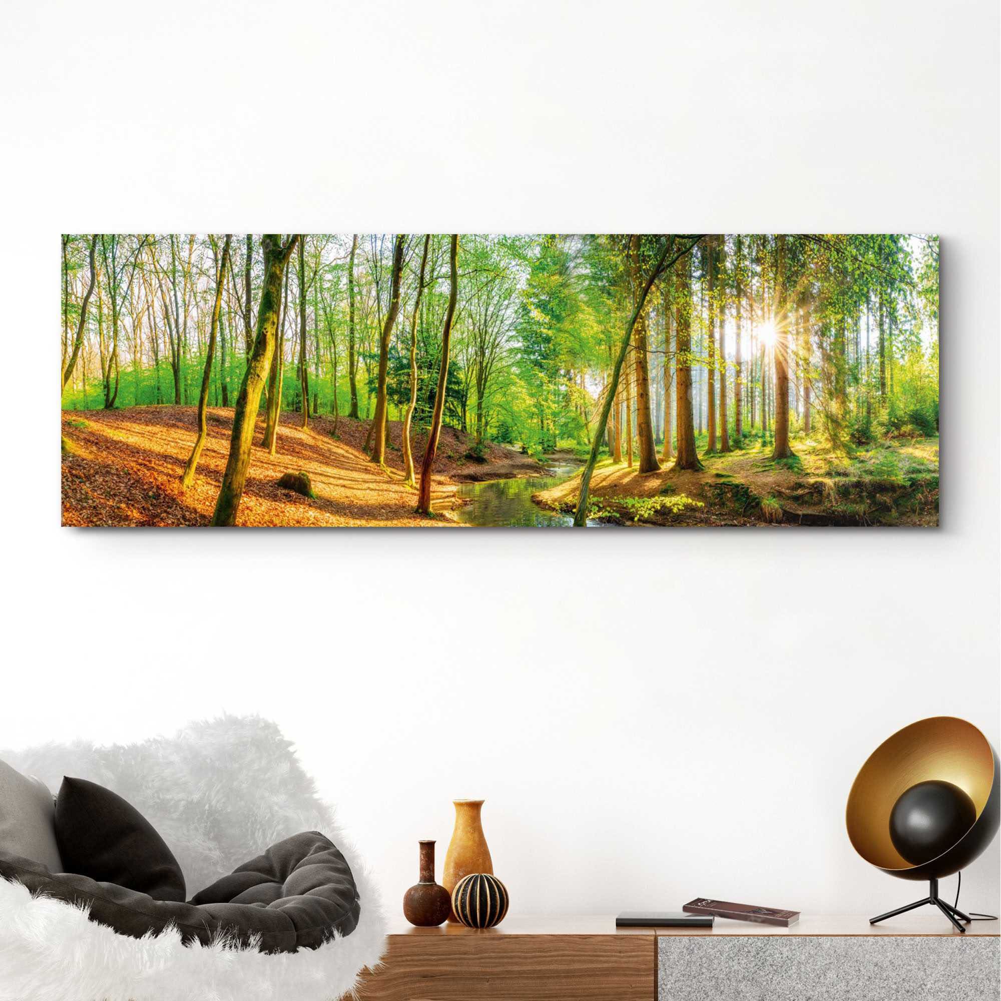 Reinders! Wandbild »Sonniger Wald« günstig online kaufen