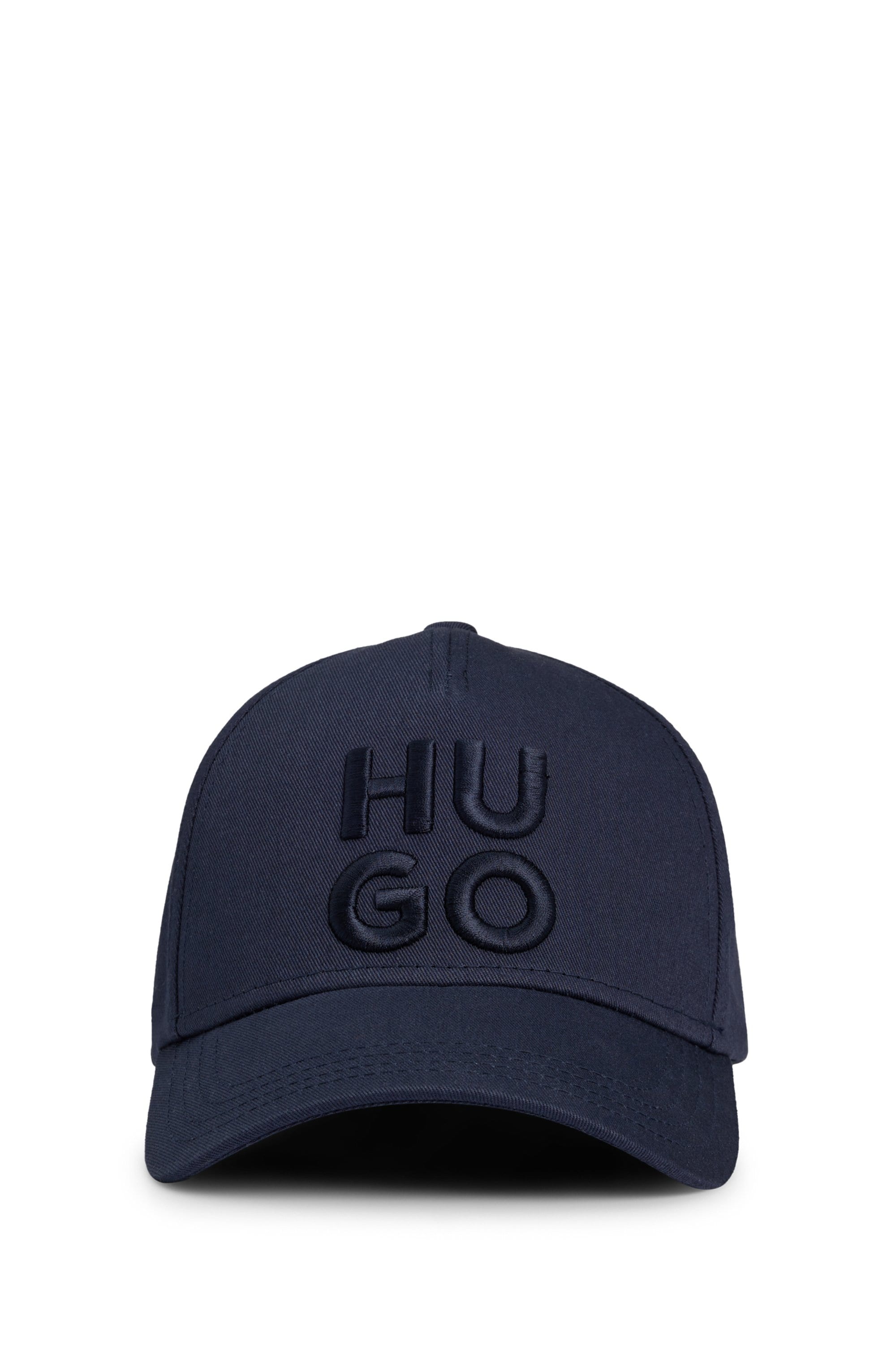 HUGO Fitted Cap »Jude-Stacked«, mit 3D Logostickerei, verstellbarer Verschluss