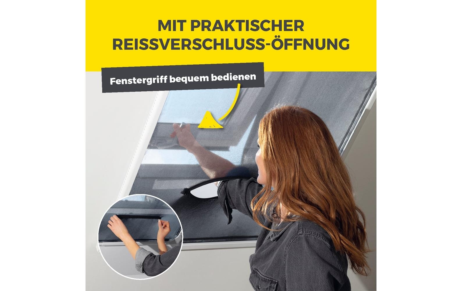 EASYmaxx Insektenschutz-Vorhang »Dachfenster Magic Fit 160 x 100 cm« 1 Stk. tlg.