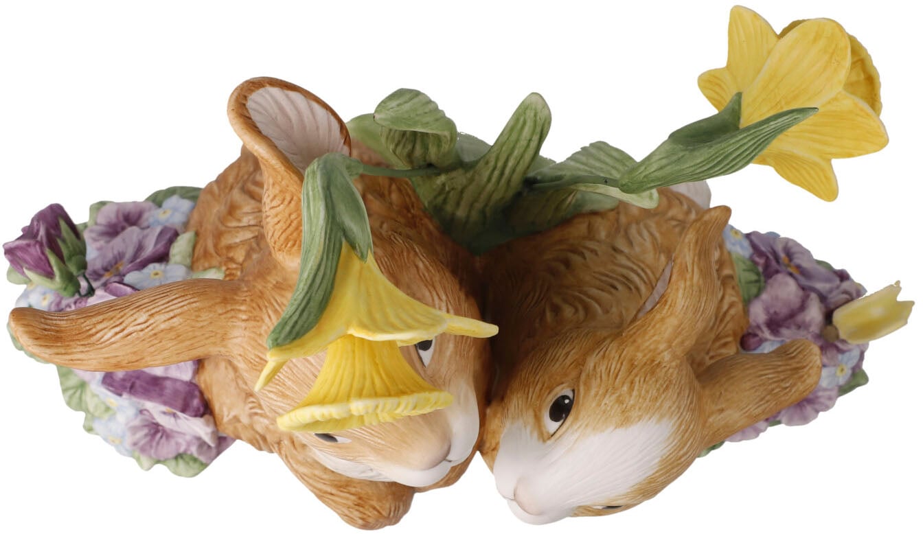 Goebel Osterhase »Frühlingserwachen«, Sammelfigur, Hasenpaar auf mit Raten kaufen Blumen