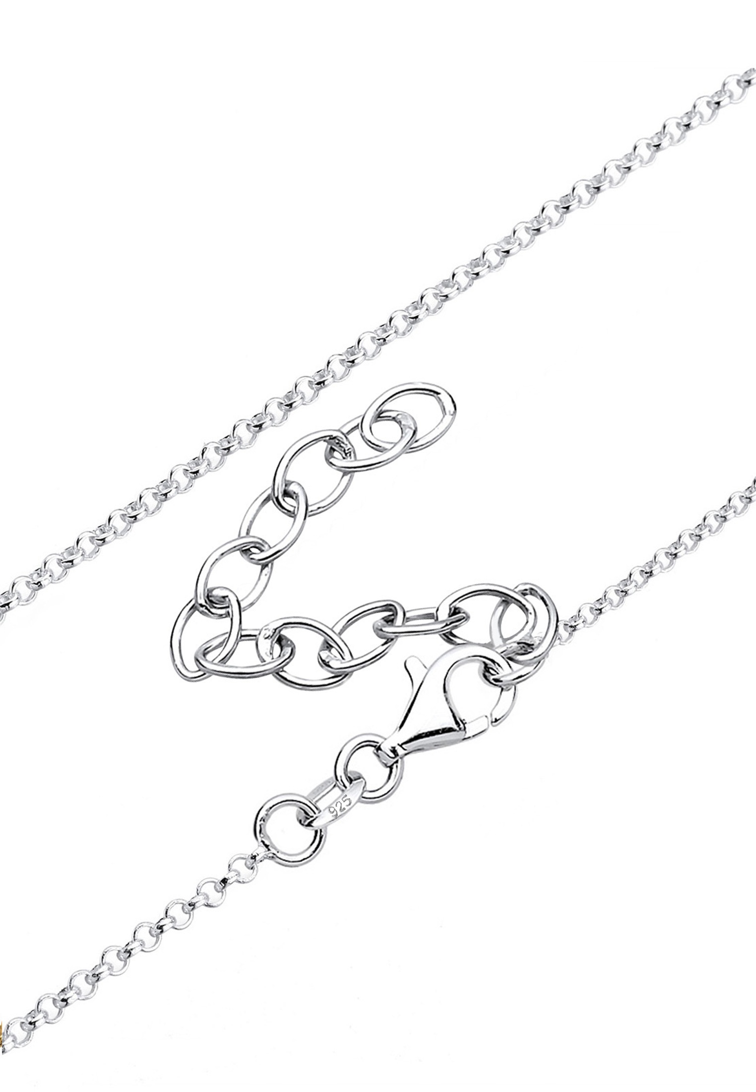 Elli Kette mit Anhänger »Bergkristall Tropfen Klassisch 925 Silber«