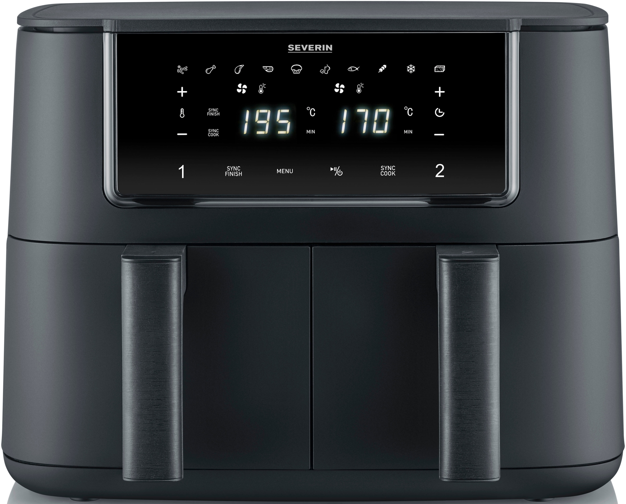 Severin Heißluftfritteuse »FR 2463   2 x 4 l "Dual"«, 2600 W