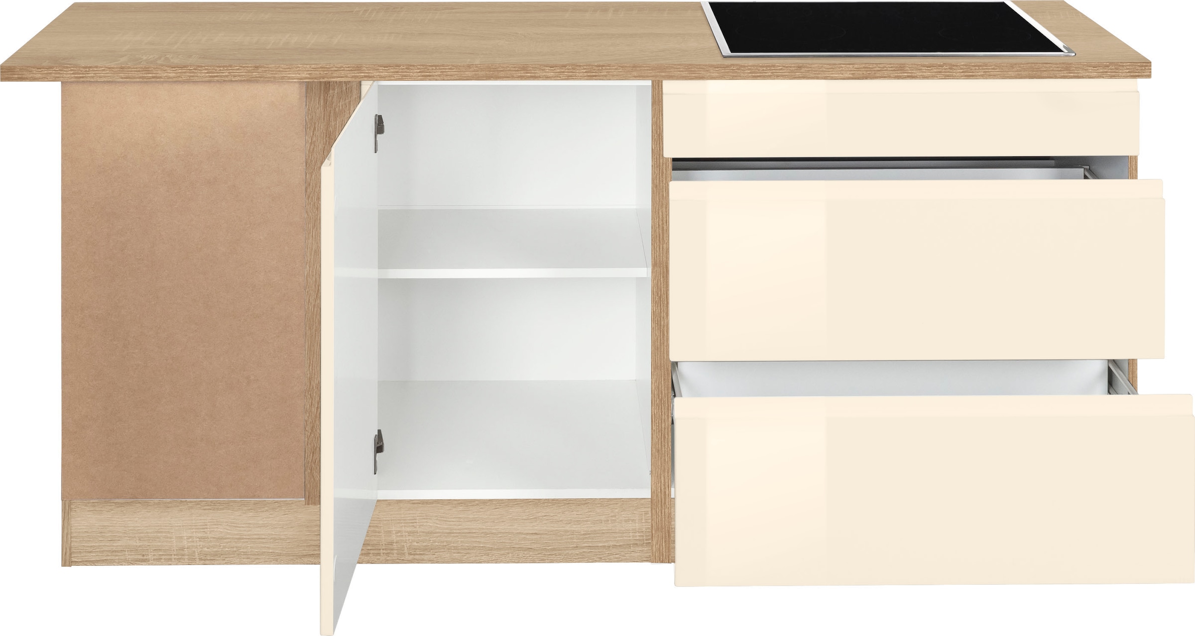 KOCHSTATION Winkelküche »KS-Virginia«, Stellbreite 230/190 cm, ohne E-Geräte