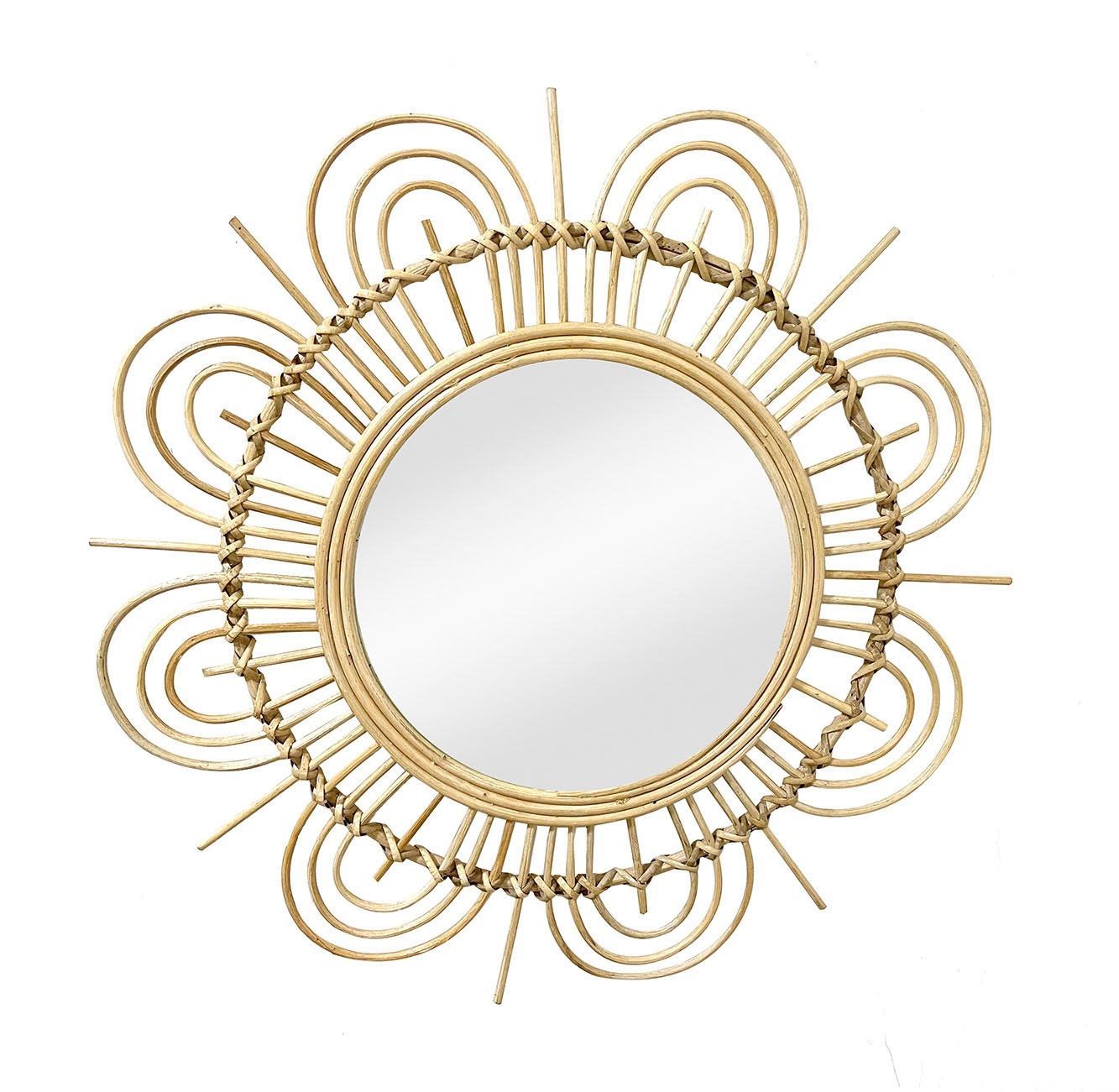 Kayoom Wandspiegel »Rattan Spiegel Aina 325« günstig online kaufen