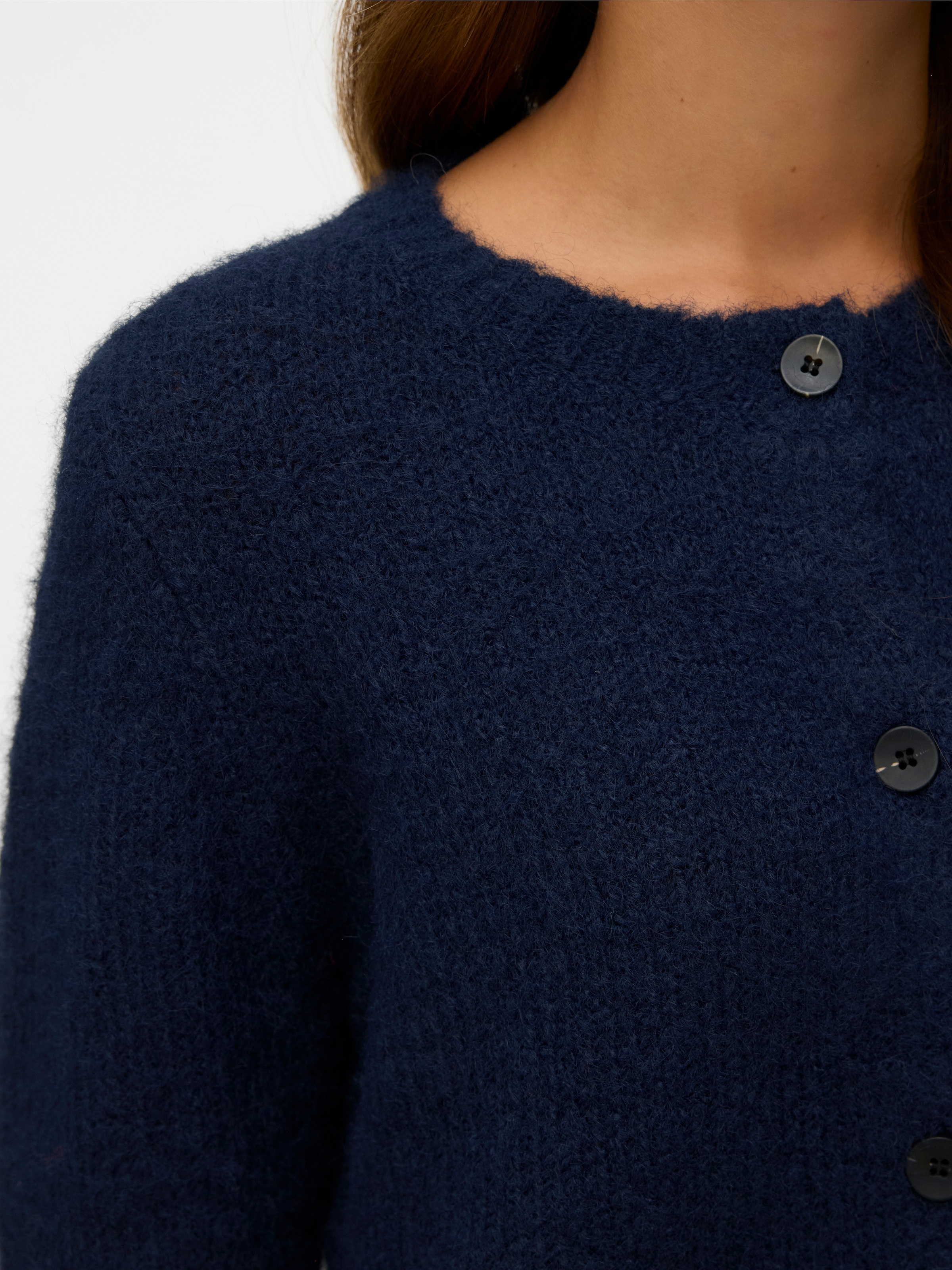 Vero Moda Strickjacke »VMNOVAH LS O-NECK BUTTON CARDI GA NOOS«