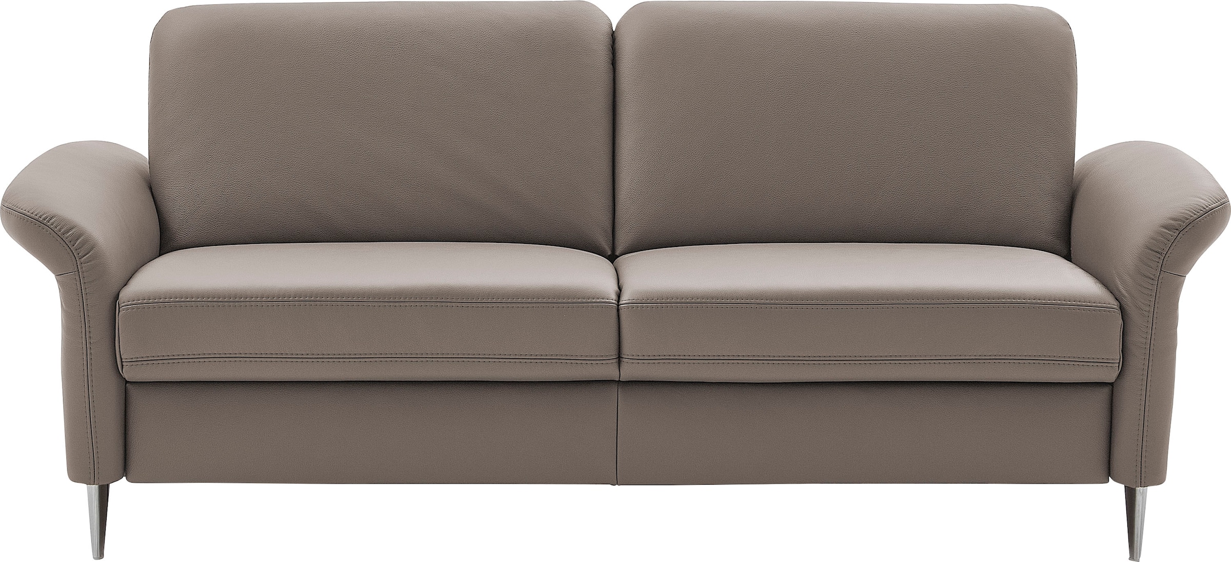 Die PlanBar 3-Sitzer »PN-EM23187, ohne Kopfstützen«, (Breite 208 cm), Leder, mit Federkern für einen hohen Sitzkomfort