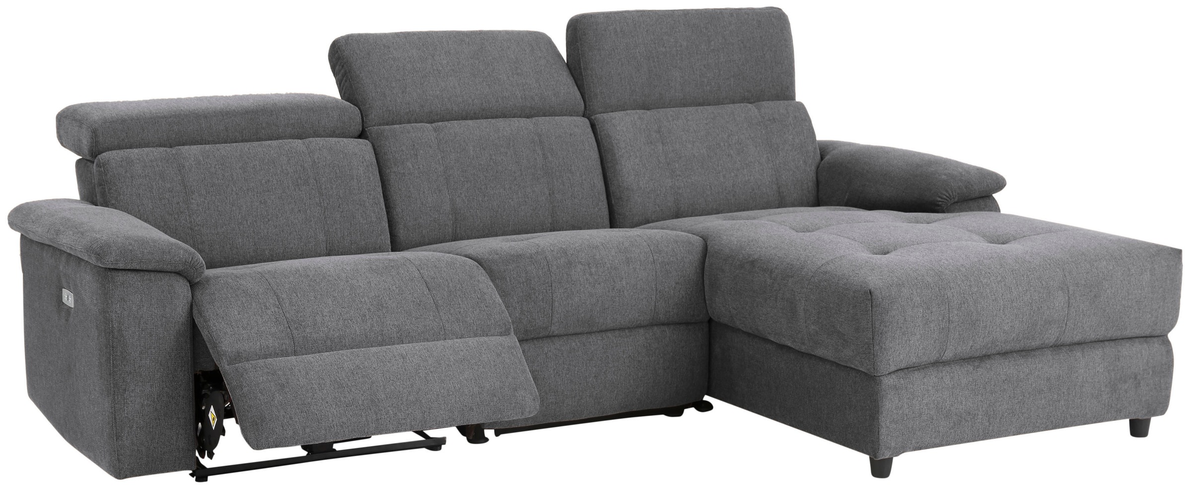 Home affaire Ecksofa »Binado, L-Form,«, mit manueller oder elektrischer Relaxfunktion mit USB-Anschluss