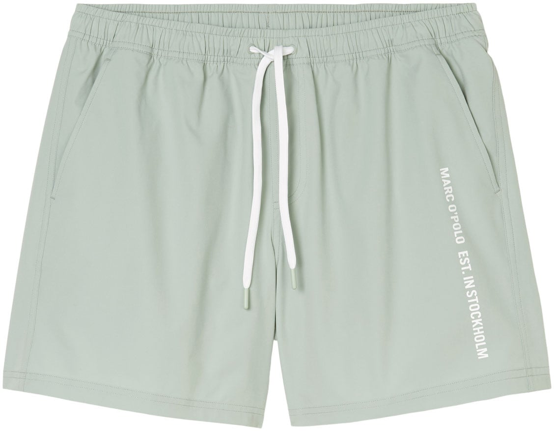 Marc O'Polo Badeshorts »Olmen (Essentials Beach Jersey)«, mit seitlichem Hingucker-Schriftzug