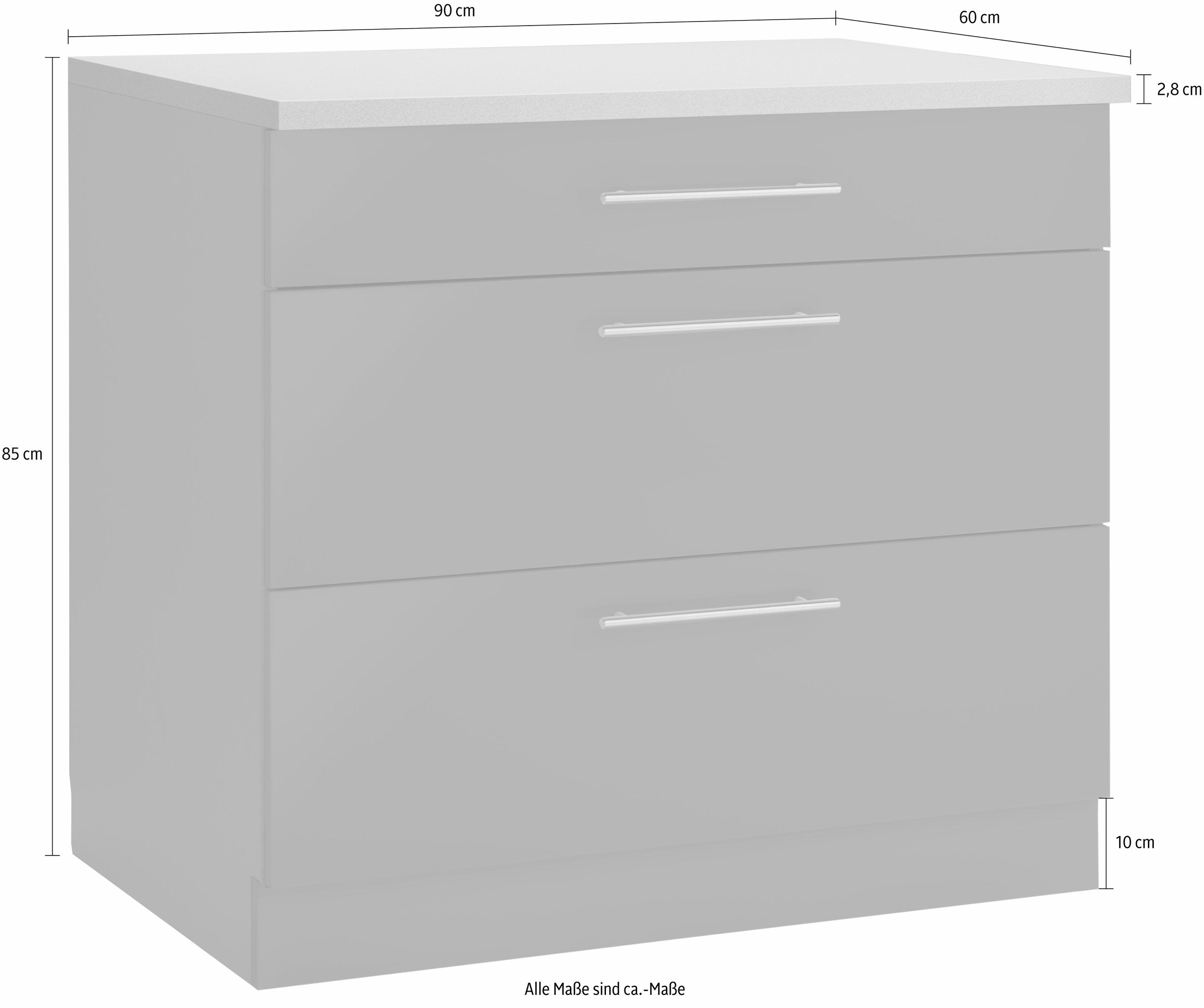 billig erwerben wiho Küchen Unterschrank »Cali«, mit Auszügen cm 2 breit, großen 90 kaufen auf Rechnung