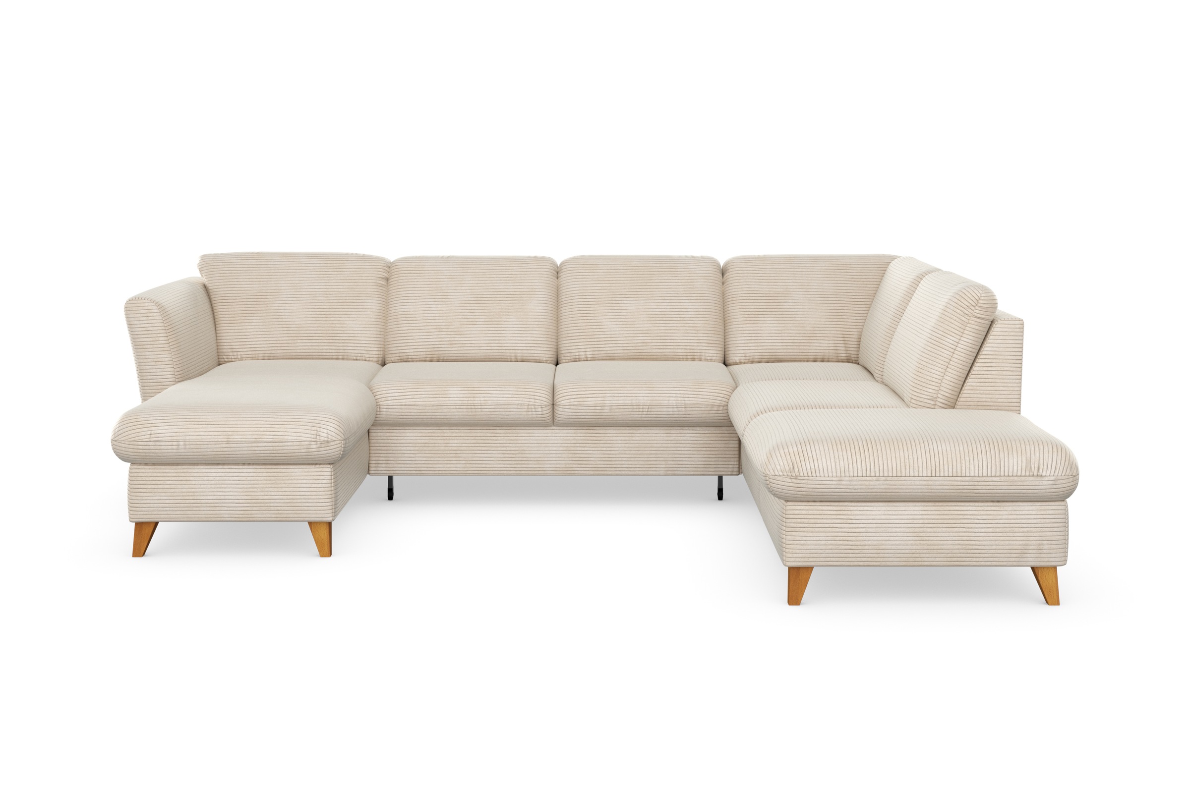 Home affaire Wohnlandschaft »Trelleborg U-Form« wahlweise mit Bettfunktion günstig online kaufen