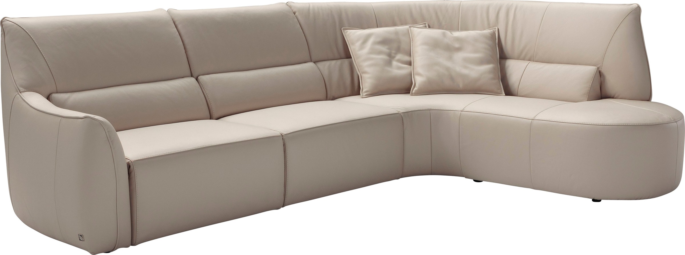 Egoitaliano Ecksofa »Puffy, extravagant & edel, Retro Designsofa, hoher Sit günstig online kaufen