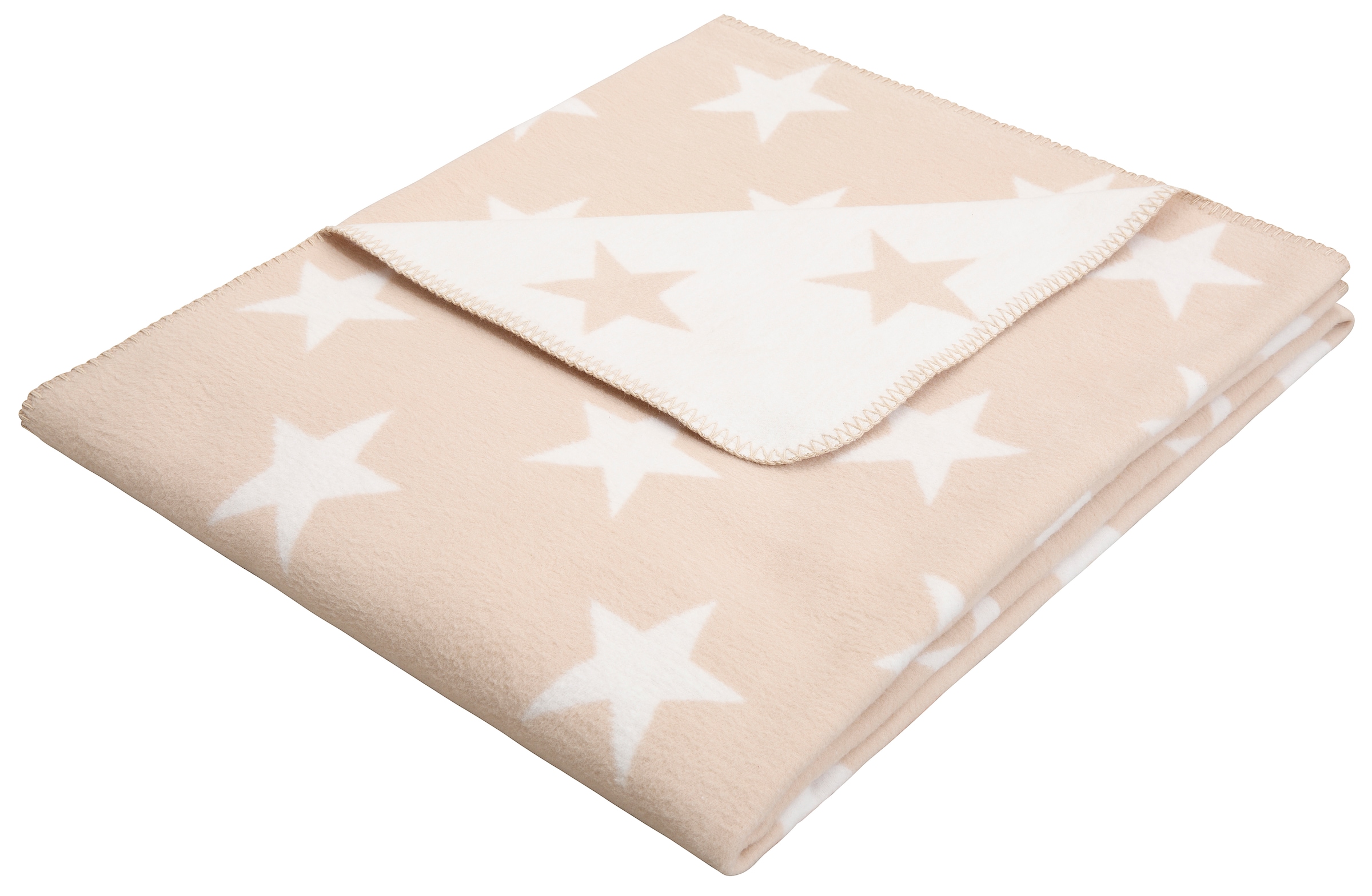 Lüttenhütt Wohndecke »Adina«, mit tollen Sternen, Kuscheldecke, 180 x 140 c günstig online kaufen