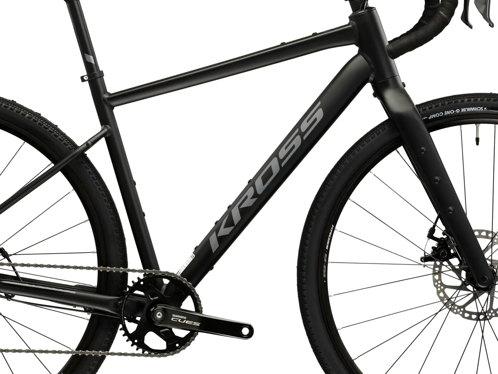 Kross Gravelbike »KROSS Gravelbike Esker 1.0 28" schwarz 9 Gänge« 18 Gang Kettenschaltung