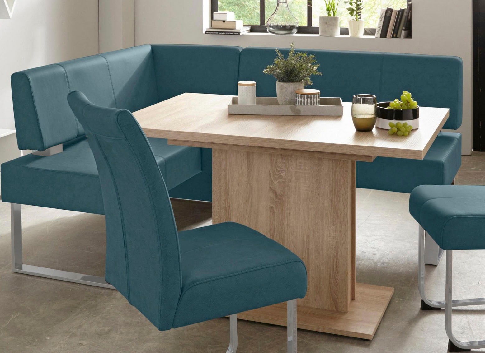 Home affaire Eckbank "Rab" in 2 Breiten (180 oder 200 cm), Bezug in verschi günstig online kaufen