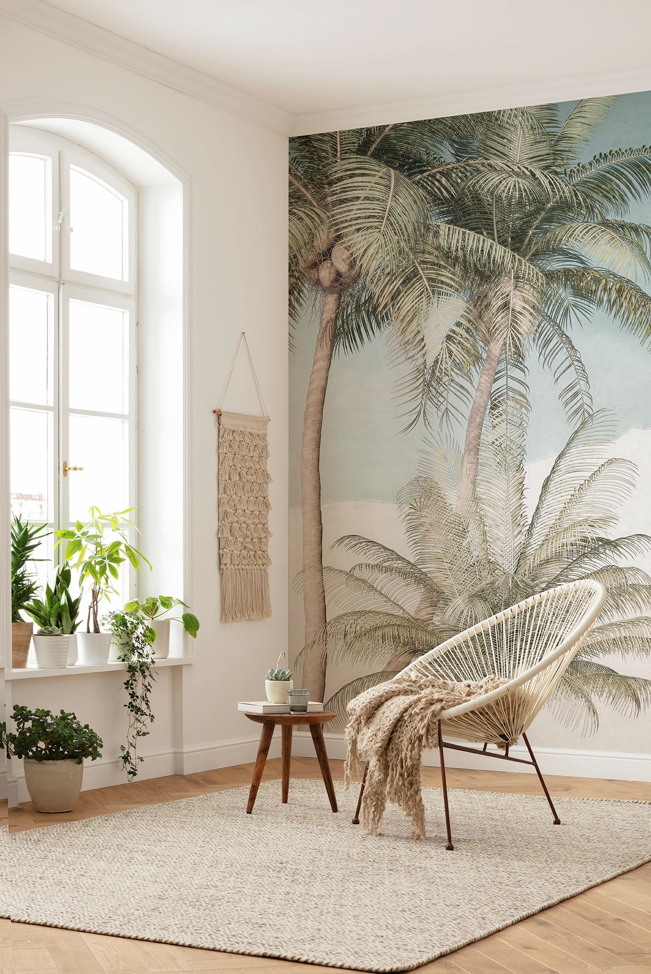 Komar Vliestapete »Digitaldruck Vlies - Palm Oasis - Größe 200 x 280 cm«, bedruckt, Wohnzimmer, Schlafzimmer