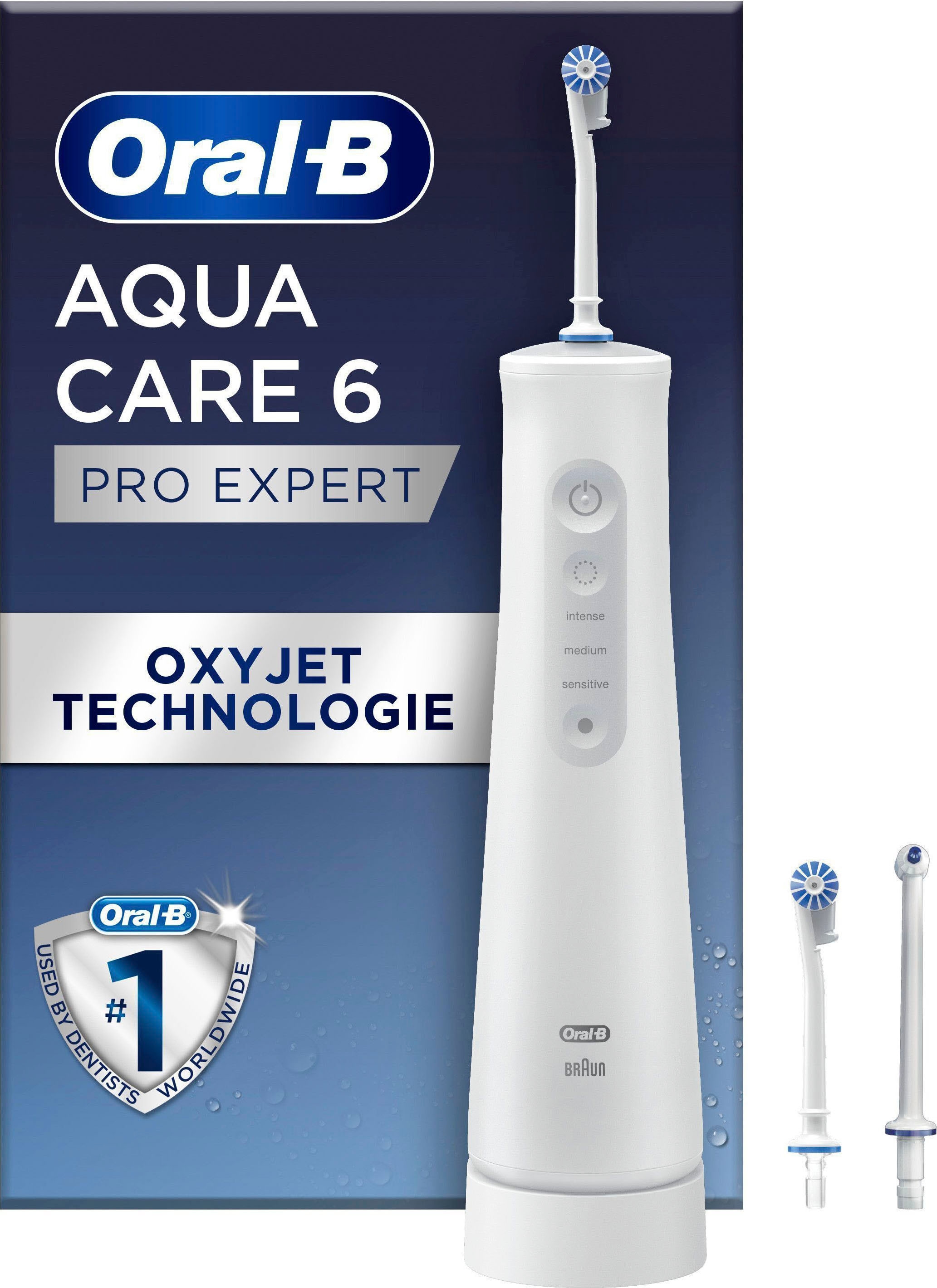 Oral-B Munddusche »AquaCare 6« 3 Stk. Aufsätze Kabellose mit Oxyjet-Technol günstig online kaufen